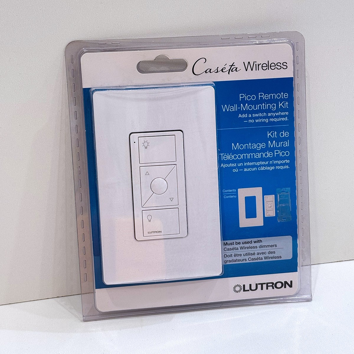 Lutron Caseta Pico Wall-Mounting Kit, PJ2-WALL-WH-L01C