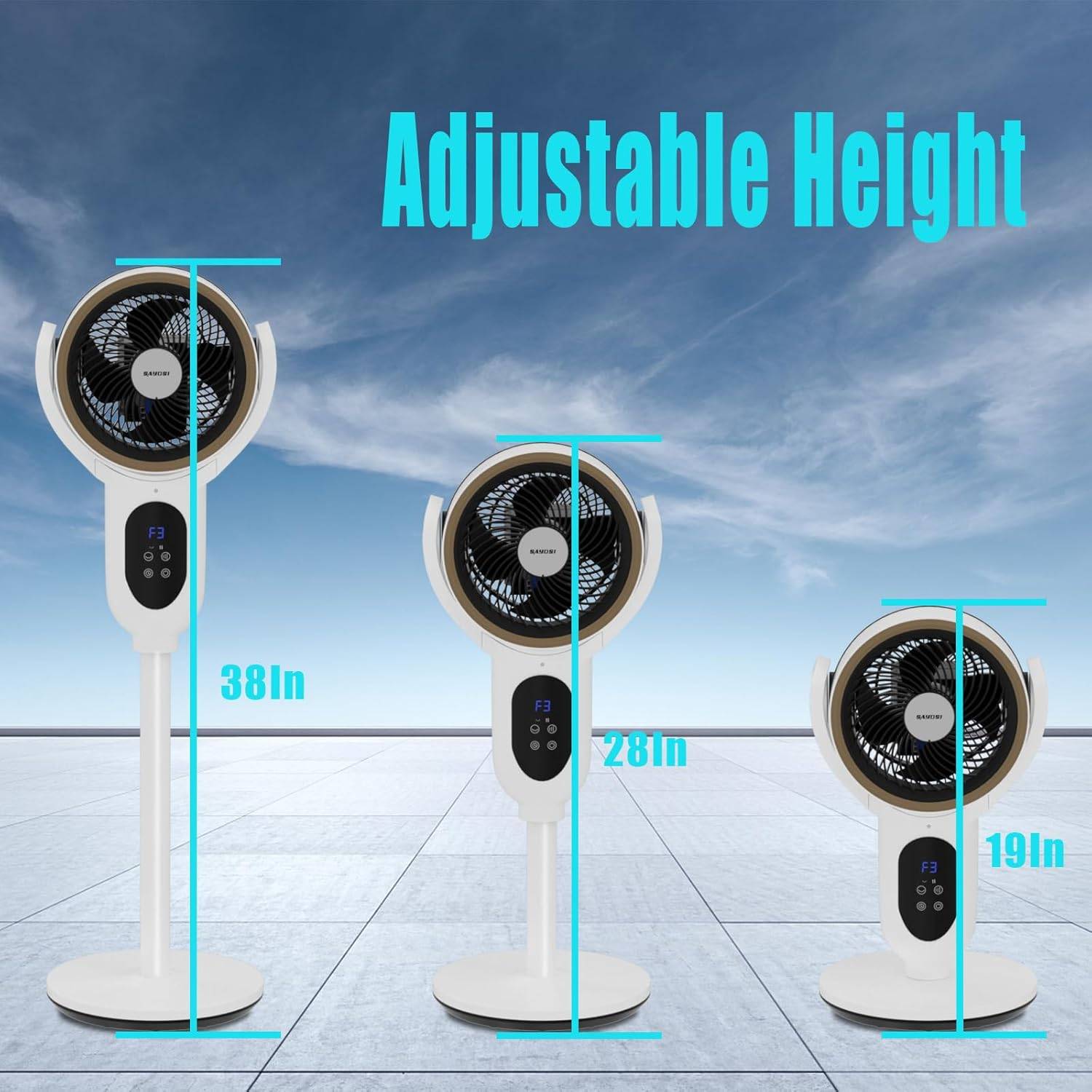 SAYDSI Oscillating Standing Tower Fan - Brand New - photo 5