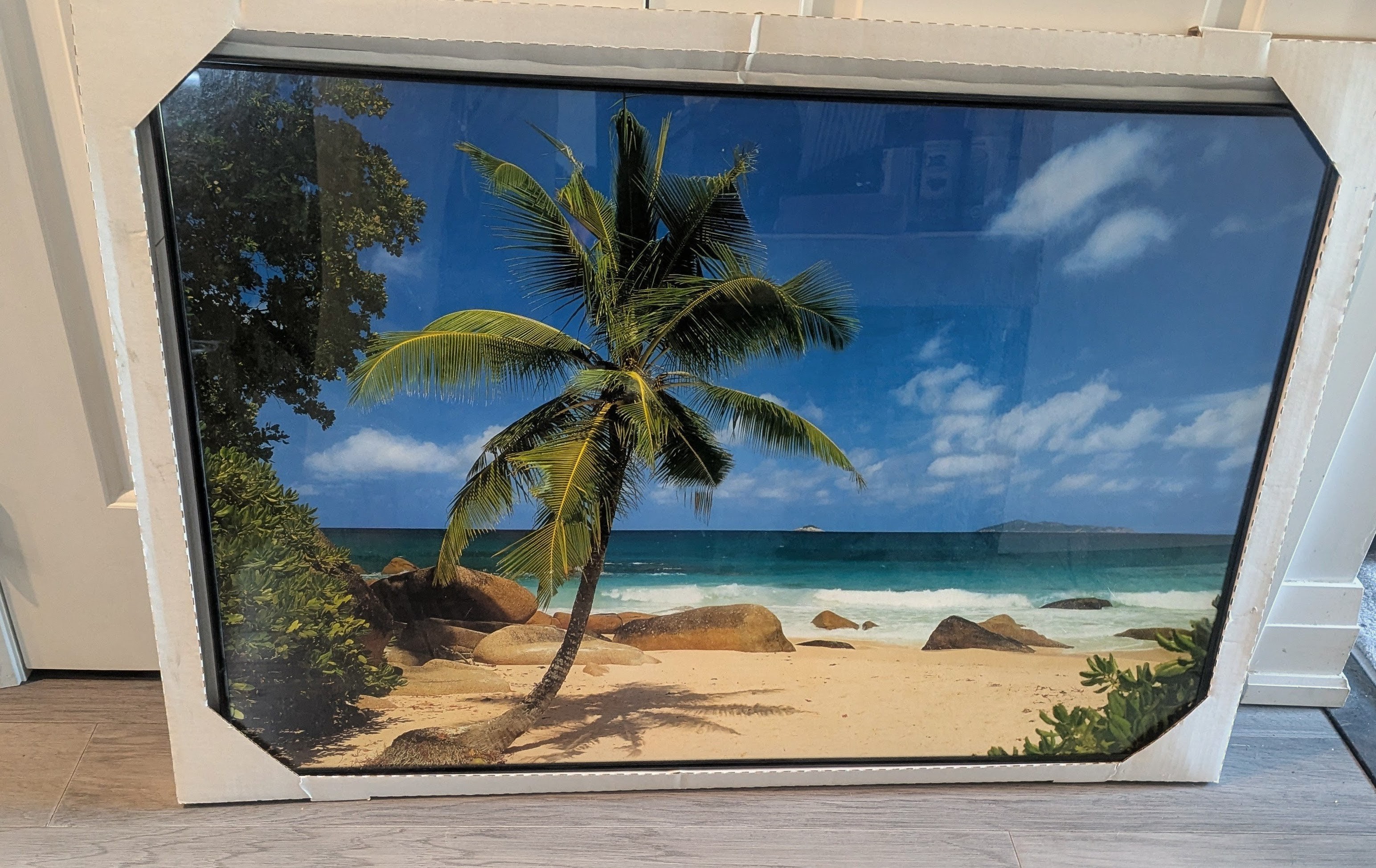 Tropical Beach Palm Tree Wall Art