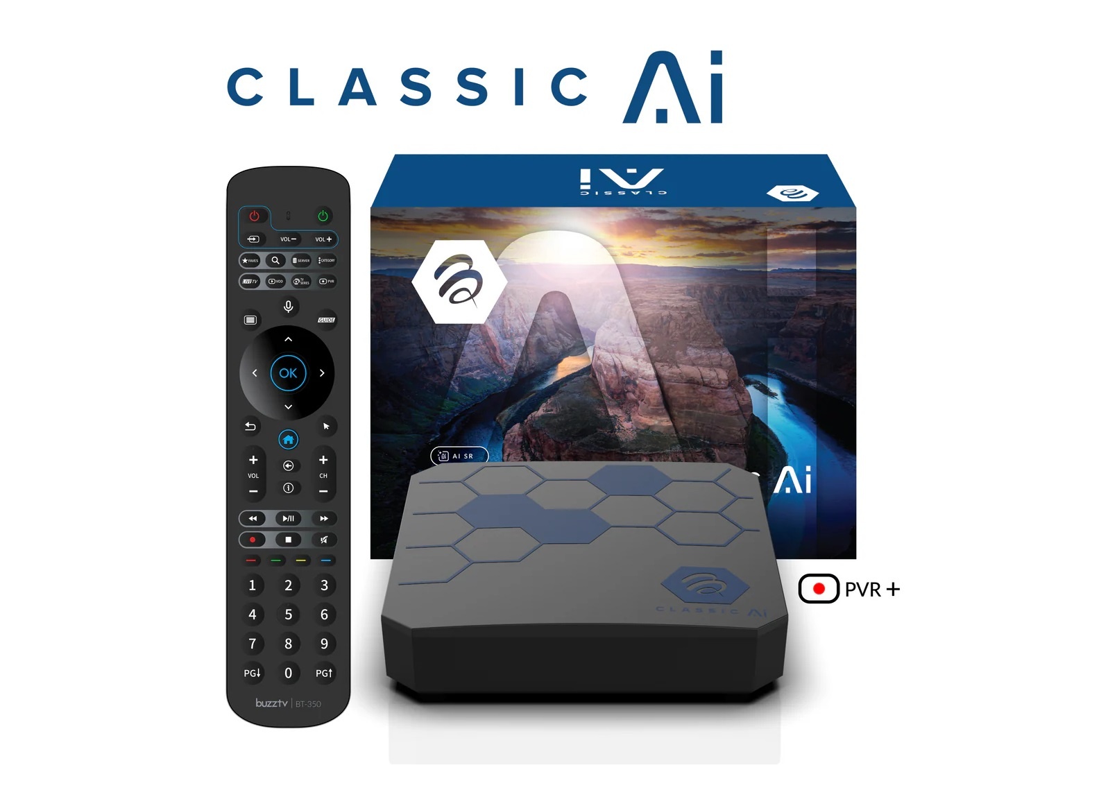 Buzz TV Box | Classic-Ai | Android 14 | 4GB Ram | 64GB Rom