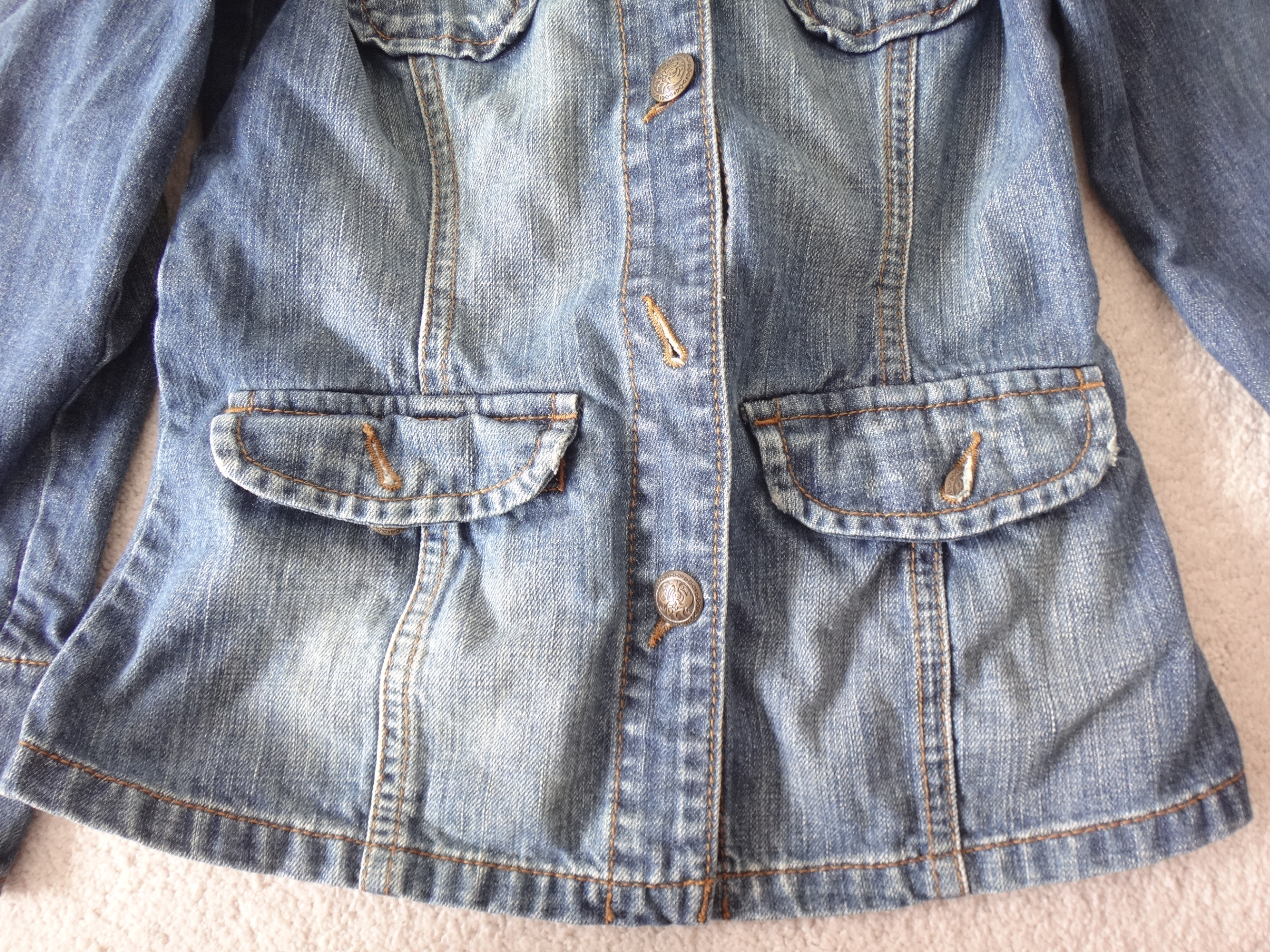 ✅♻️NEXT Petite UK 8/EU 36 Girls Ladies Women's Long Jeans Jacket - photo 5