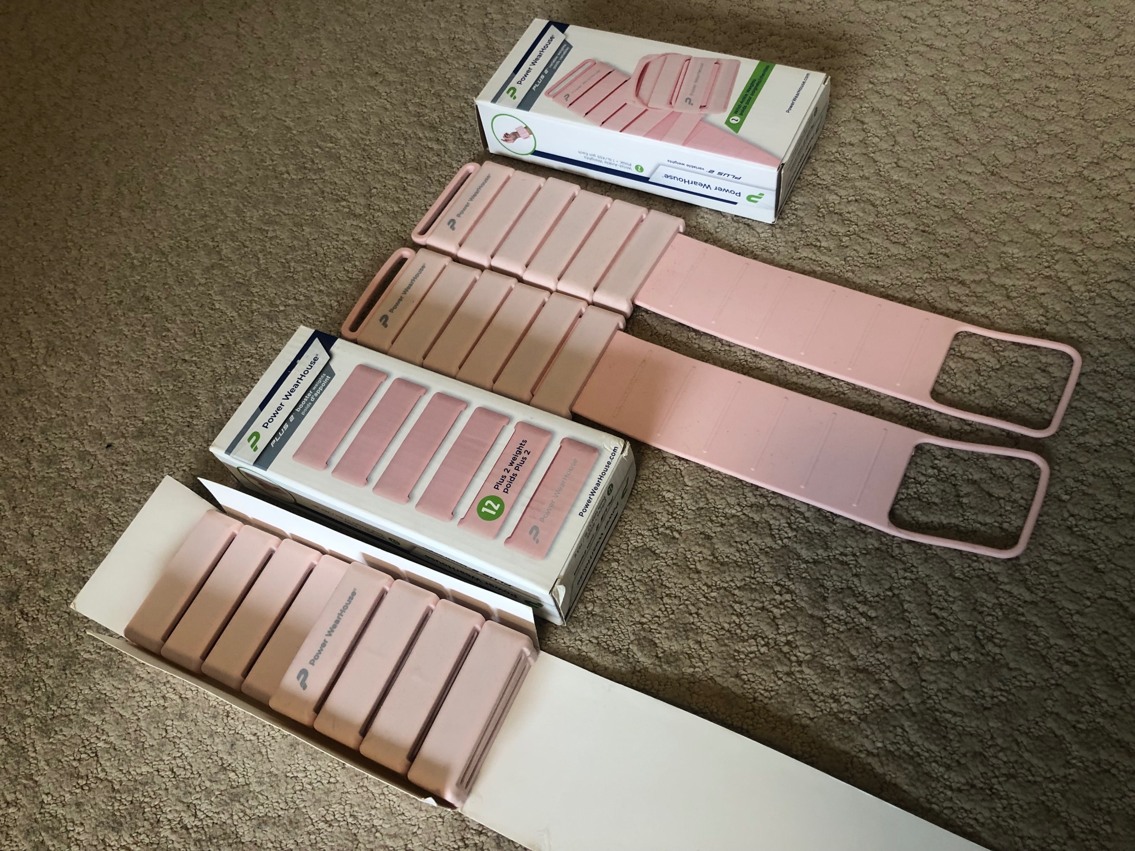 Pink Ankle/Wrist Weights + Boosters