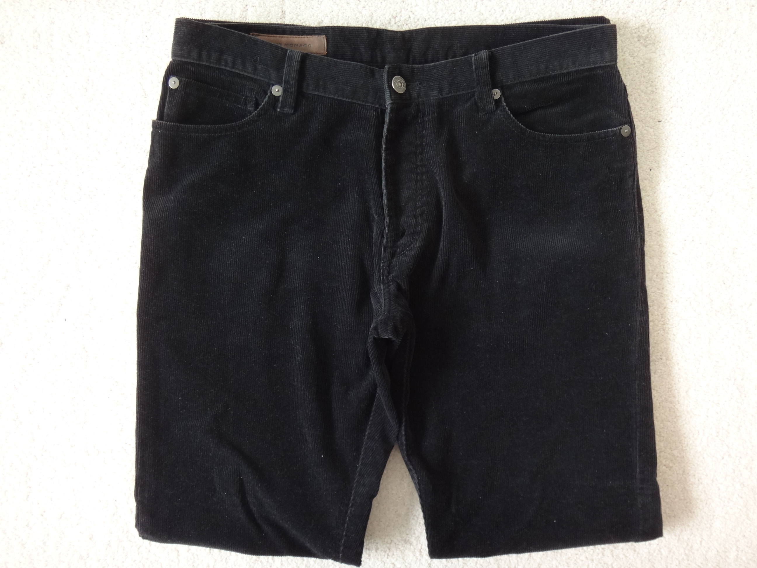 ✅🆕CLUB MONACO Men's 32 x 32 Slim Thick Corduroy Navy Blue Jeans