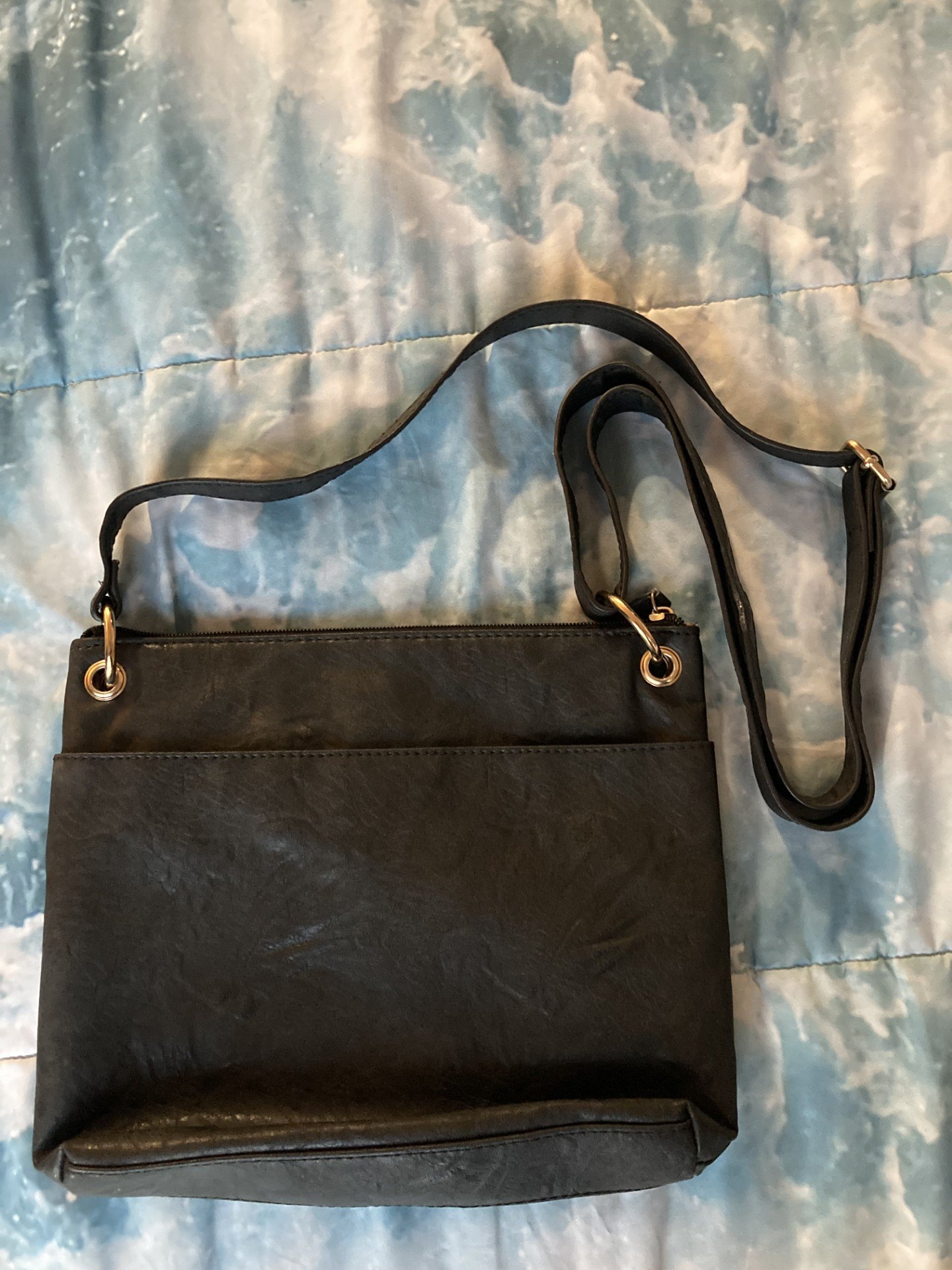 Black faux leather Fiorelli crossbody purse - photo 2