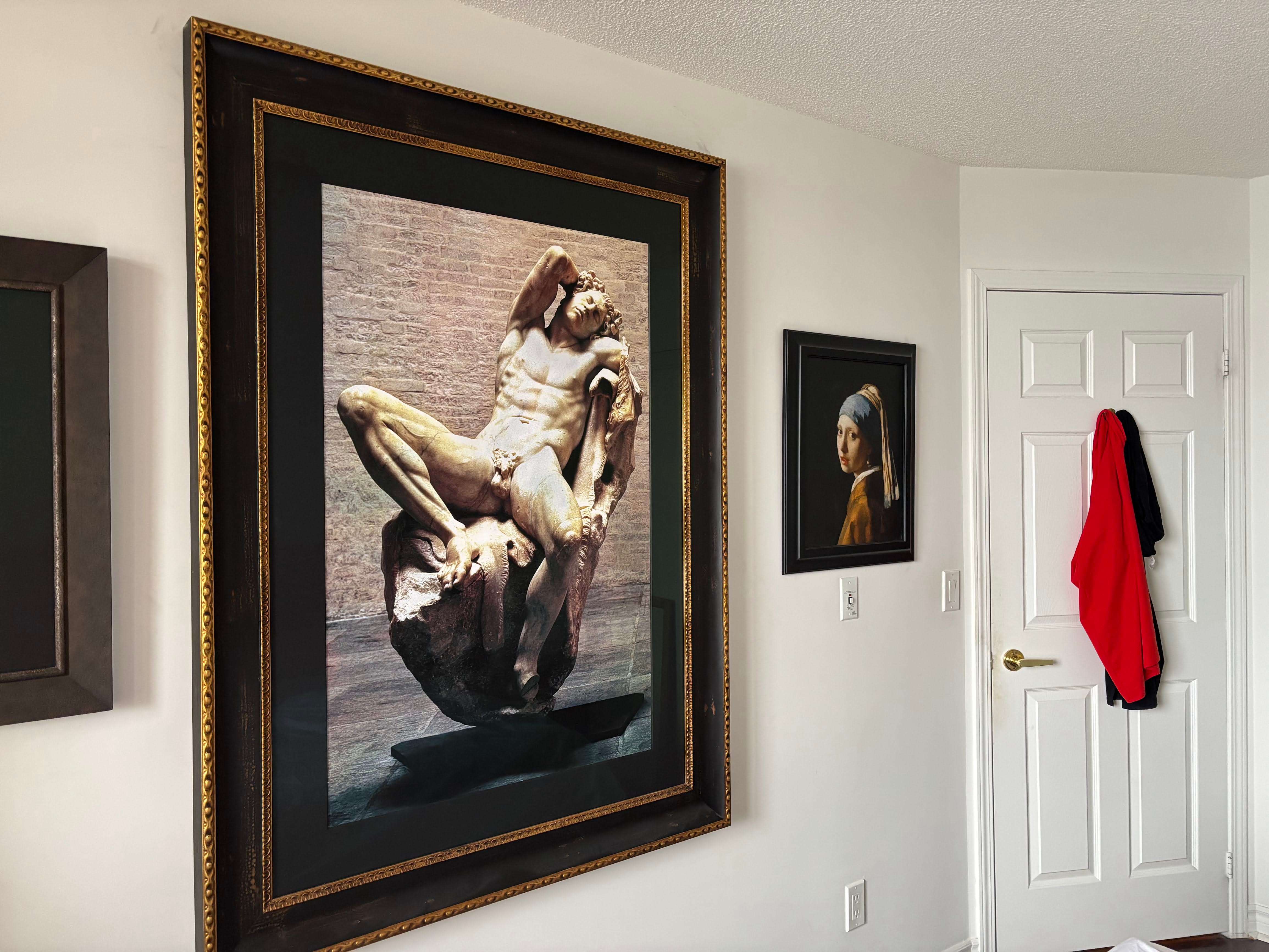 Stunning XL Sensual Framed Art - Greek Sculpture - 60" Tall - photo 2