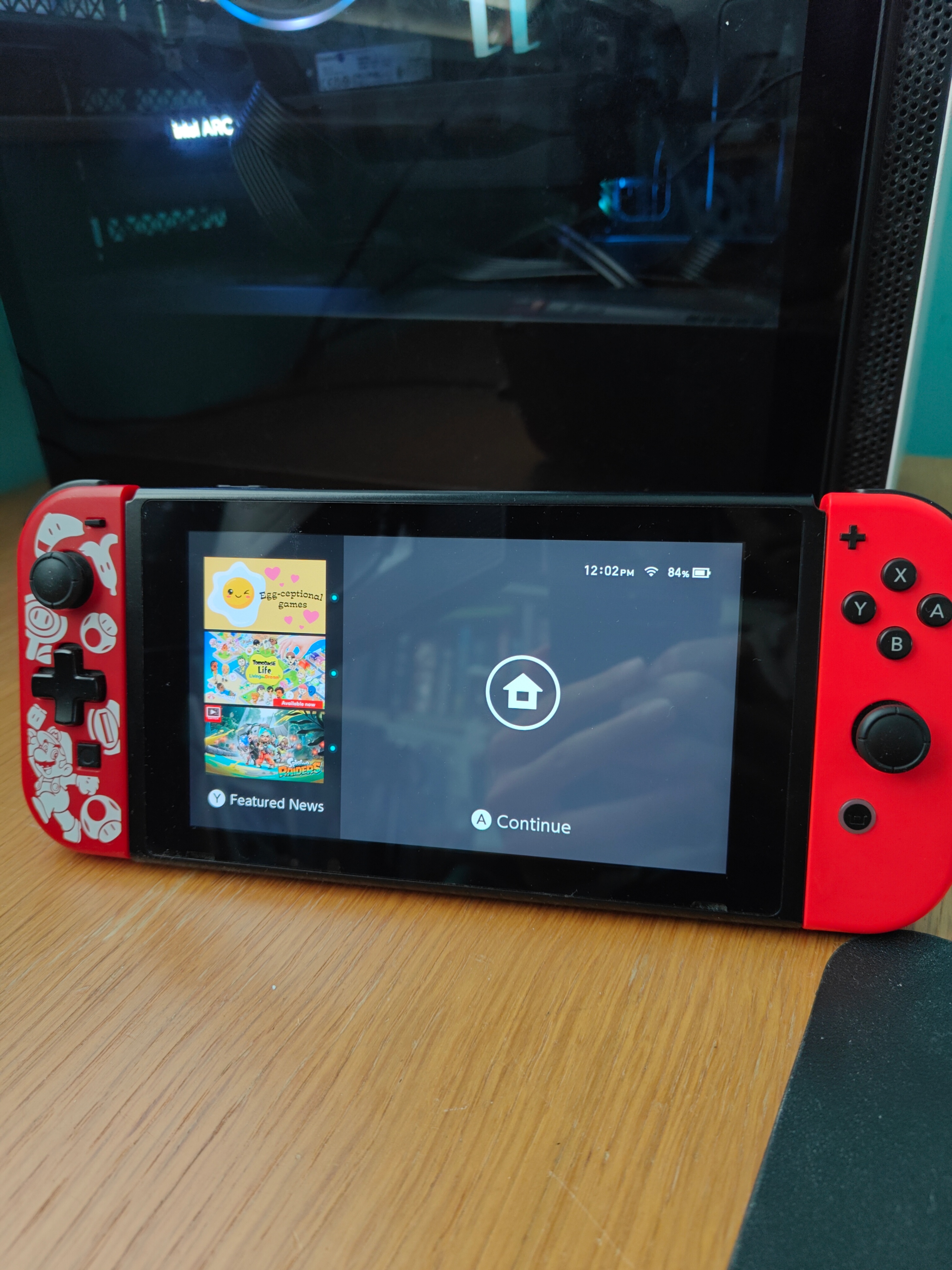 Nintendo Switch (V2)  - Accessories Included + Case - photo 2