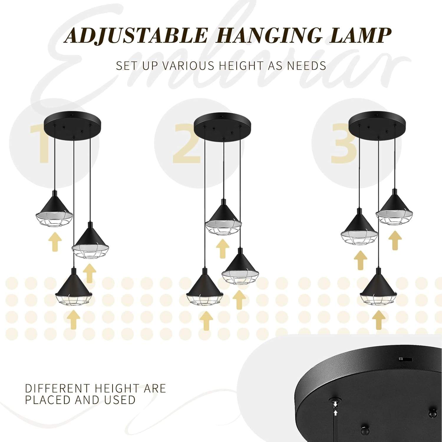 3-Light Pendant Light - photo 2