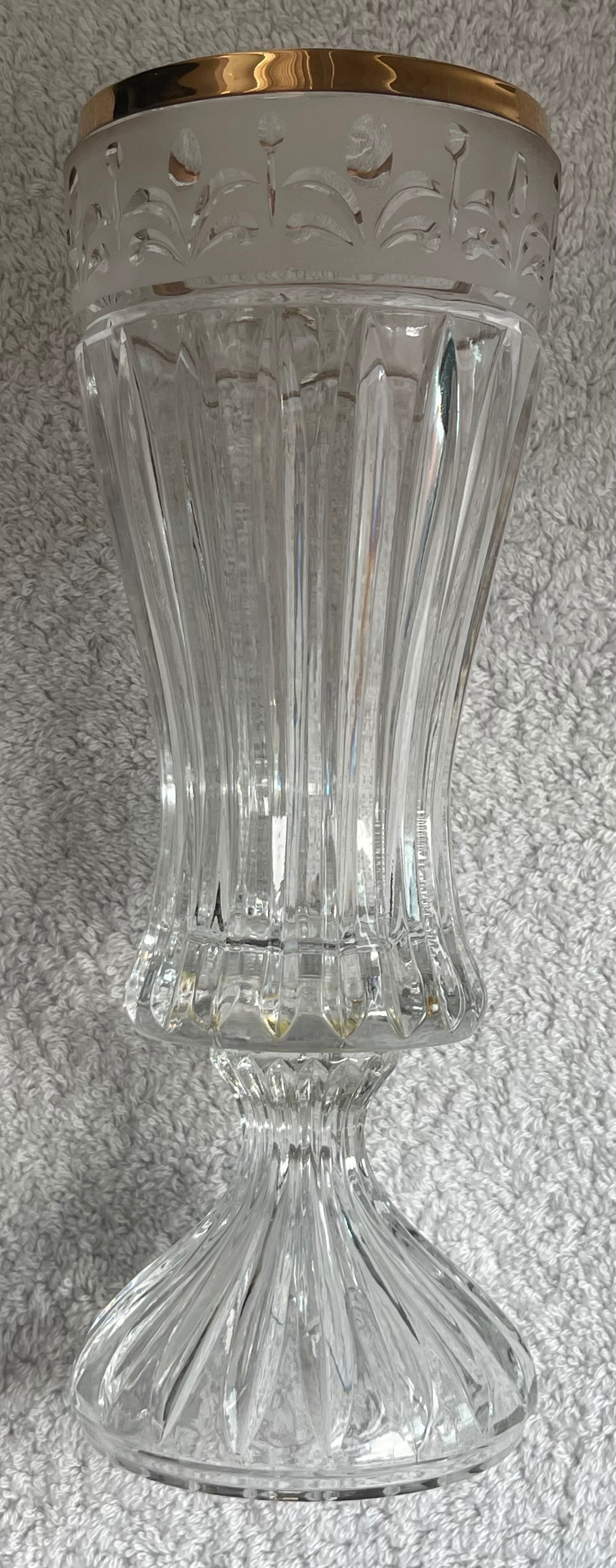 Anna Hütte "Versailles" Floral Crystal Vase (Pedestal Base) - photo 2