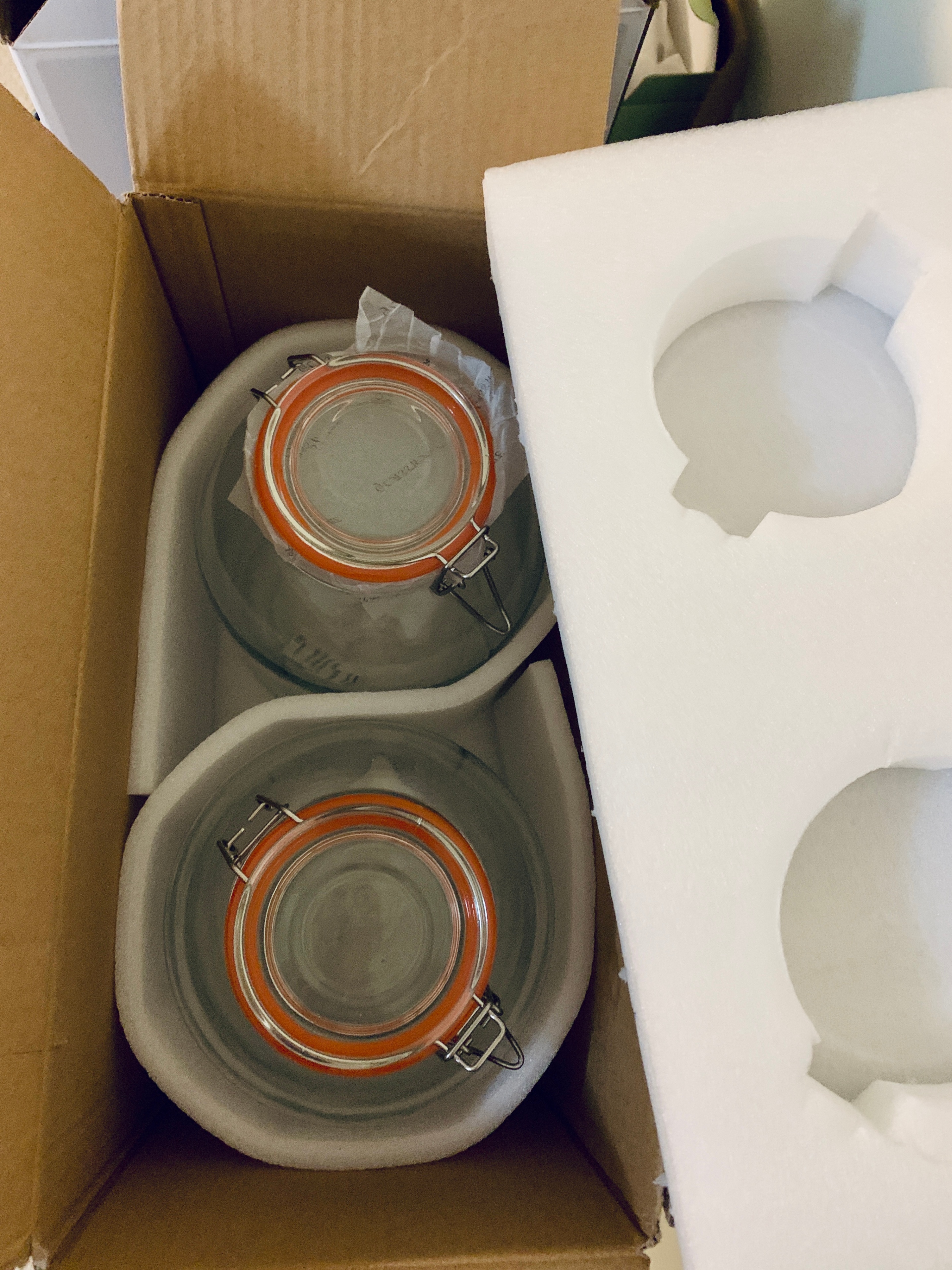 NEW 2 Pack - 1 Gallon Wide Mouth Mason Jars with Hinged - photo 4