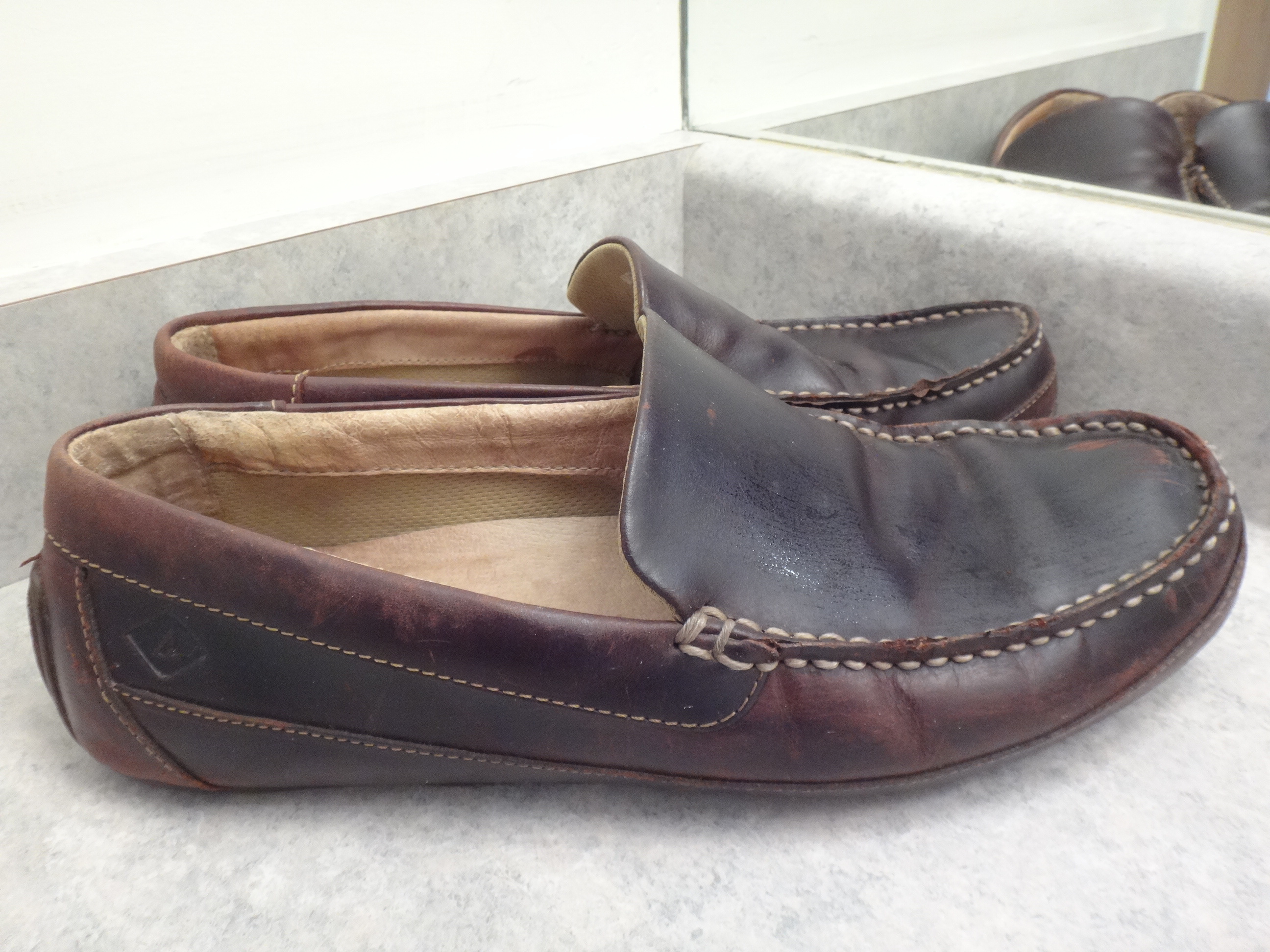 ✅♻️SPERRY TOP-SIDER Men's 9 / 42 Brown Leather Loafers Shoes - photo 3