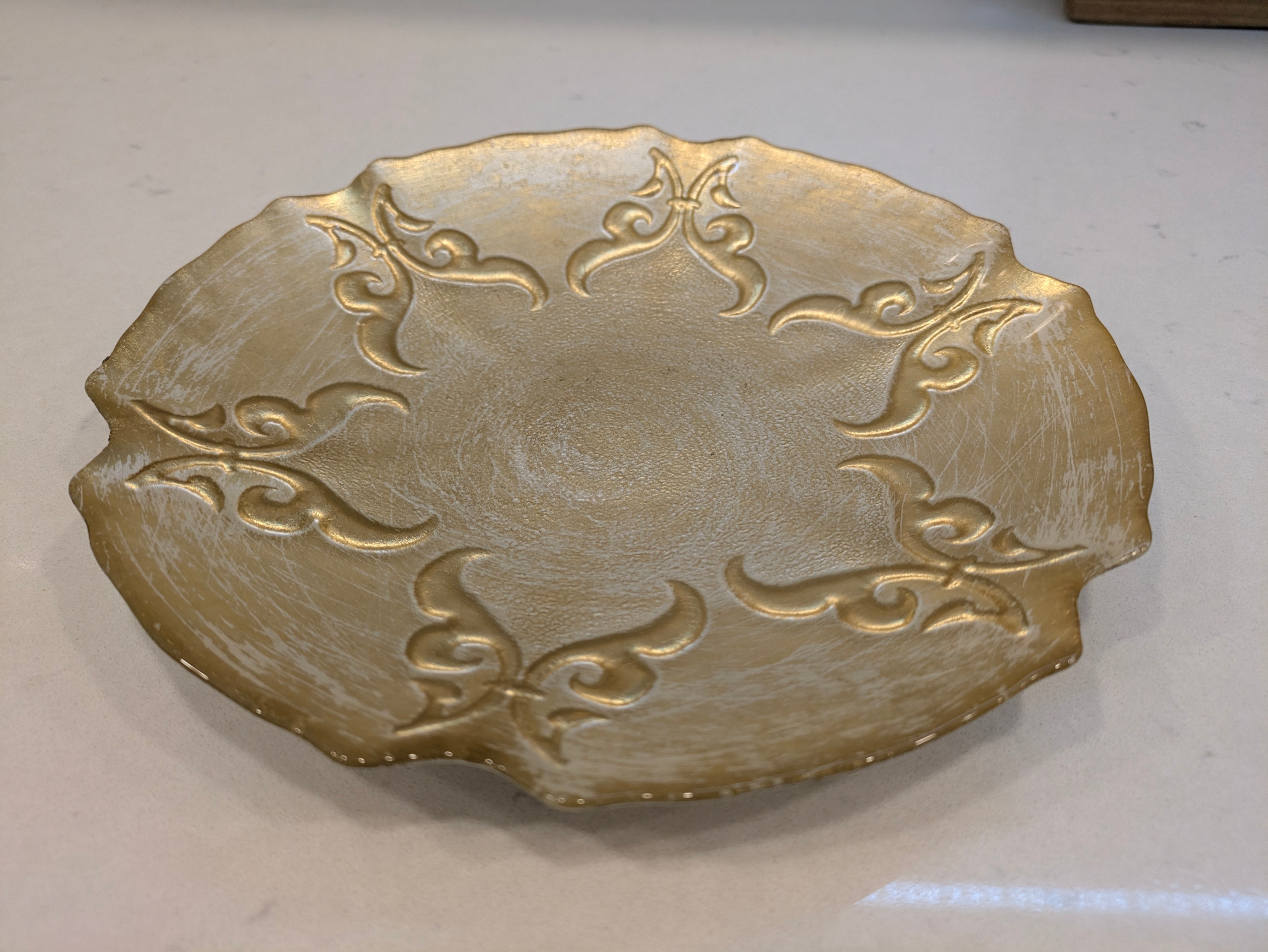 Decorative Gold Plate - 9 inch