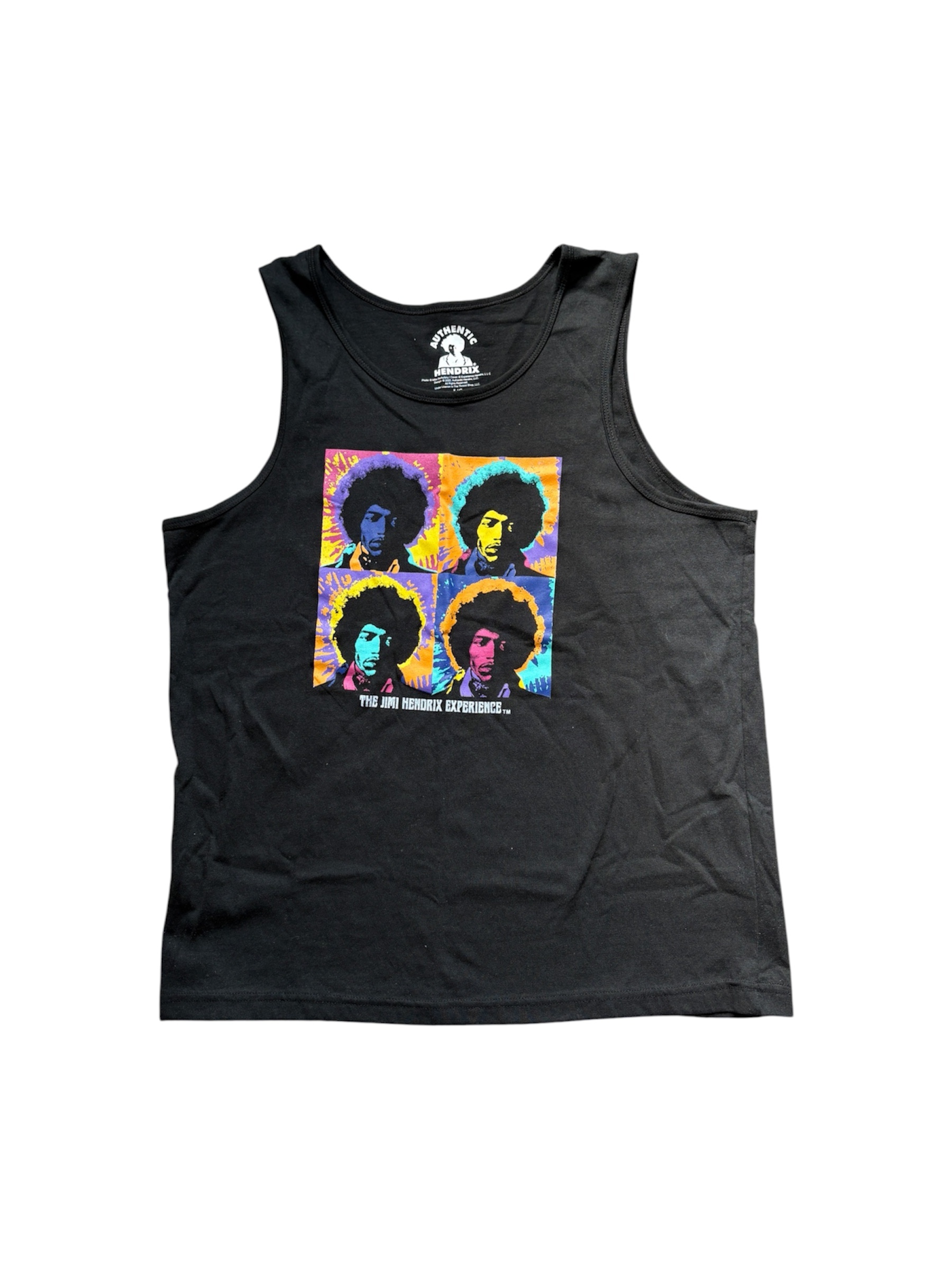 Jimi Hendrix Graphic Tank Top Black Authentic Band Merch Size L