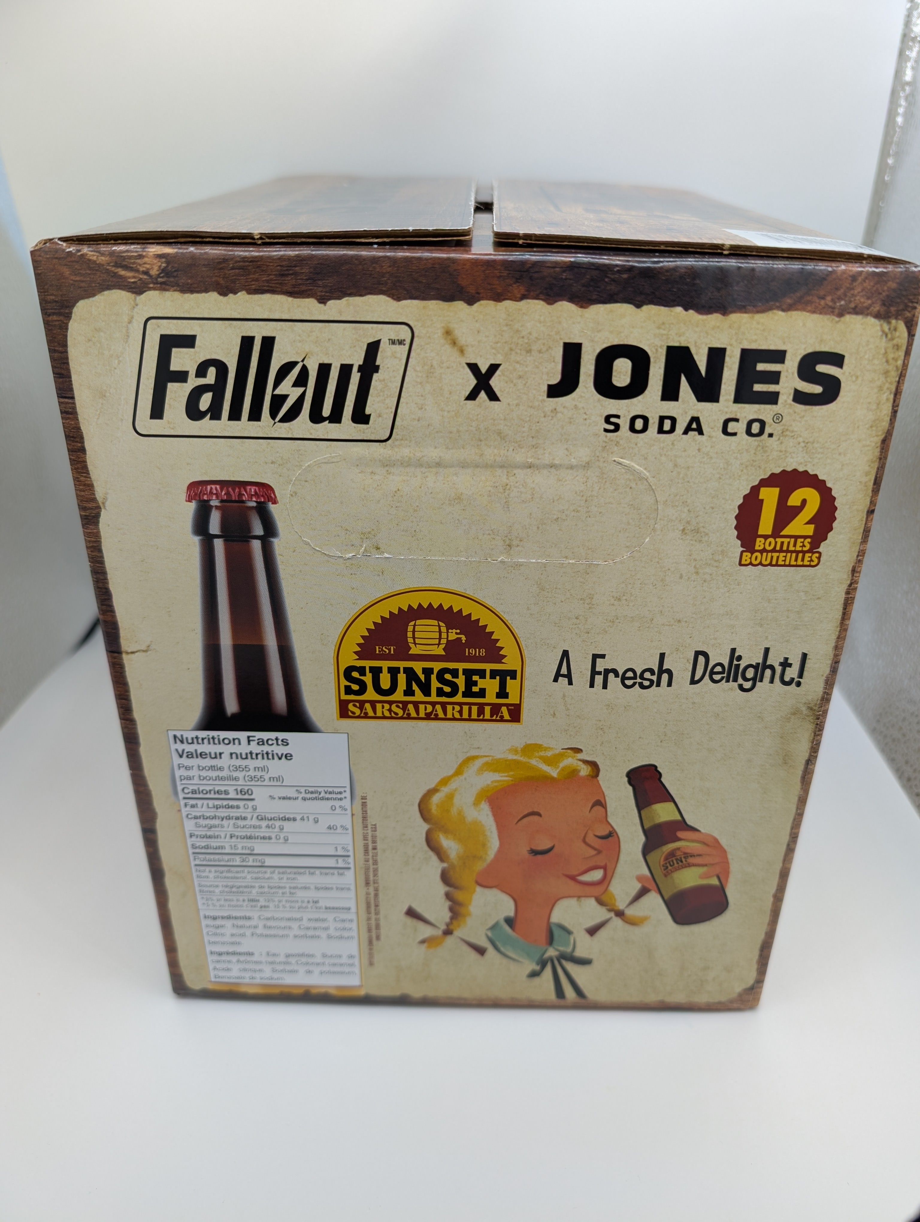 ☢️🥤Fallout Exclusive Jones Soda Sunset Sarsaparilla 12-Pack 🥤☢️ - photo 2