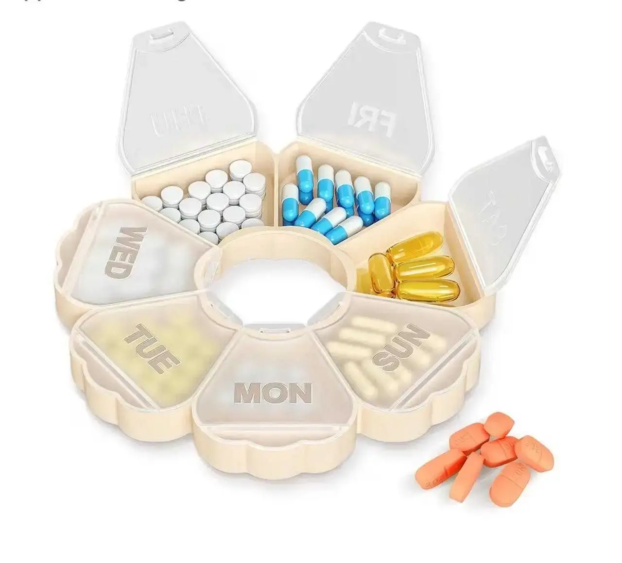 7 Day Pill Organizer Box
