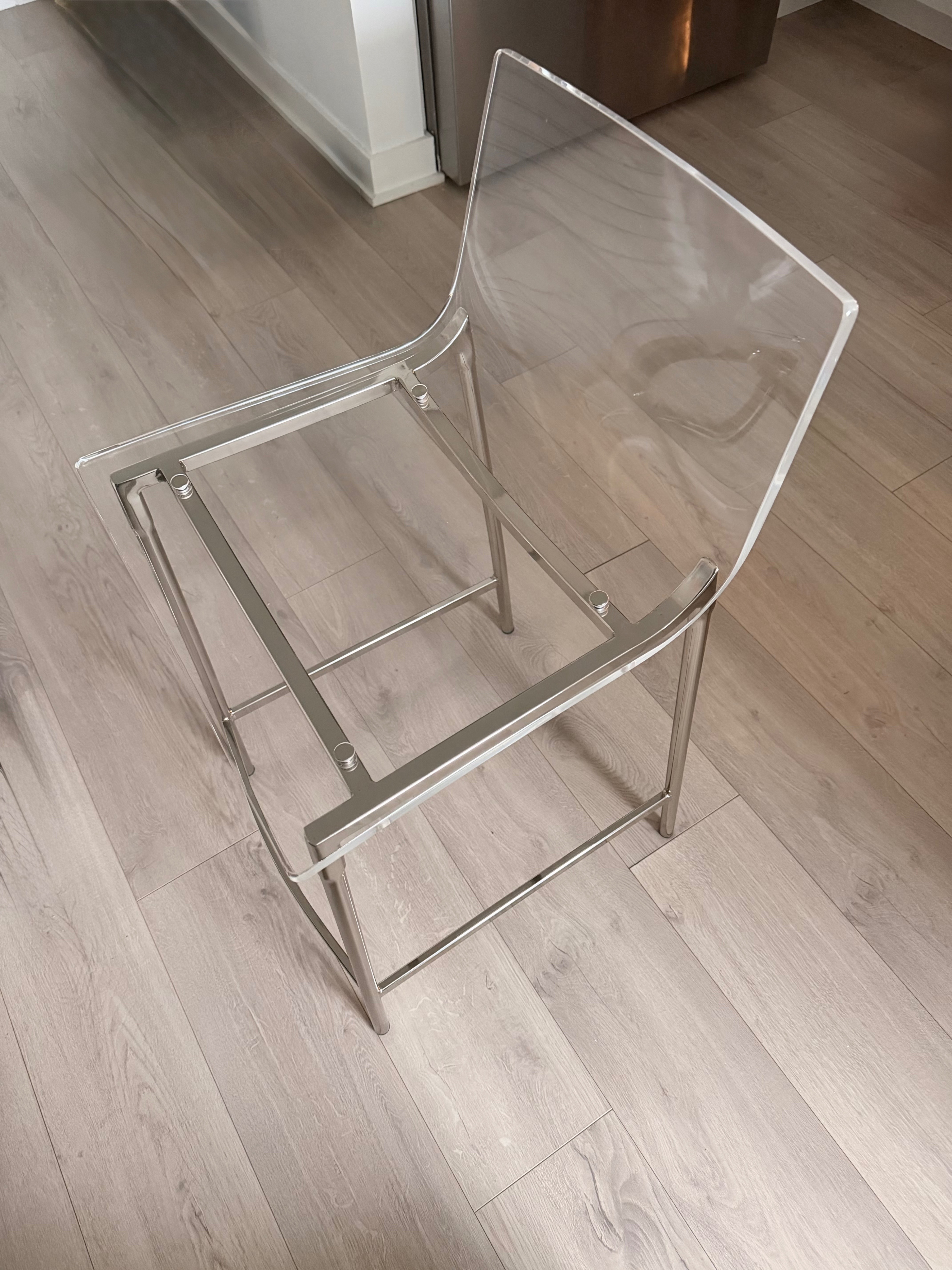 Chiaro Counter Stool 24" Nckl- SET OF 3! - photo 2