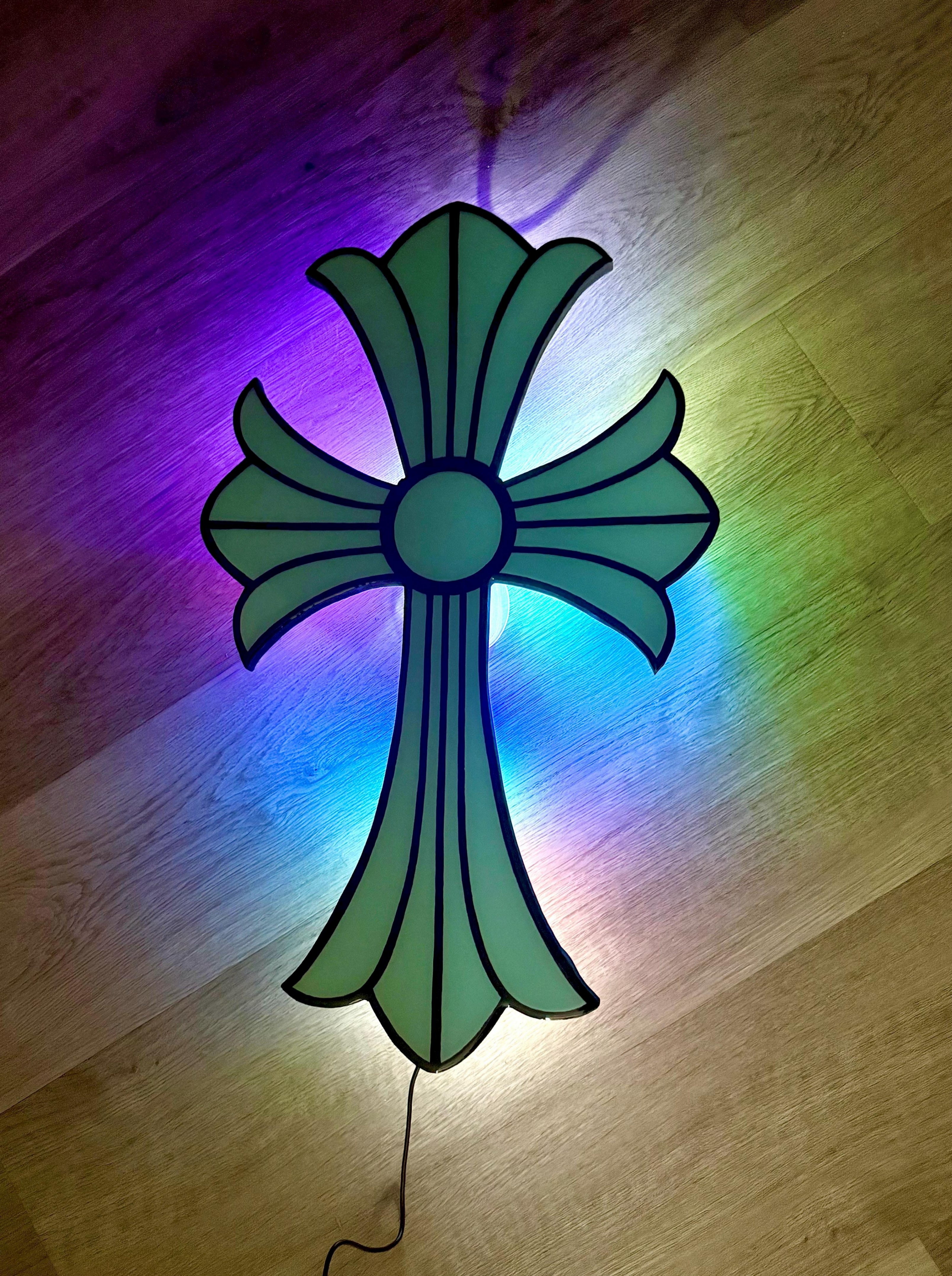Chrome hearts cross wall art/light - photo 2