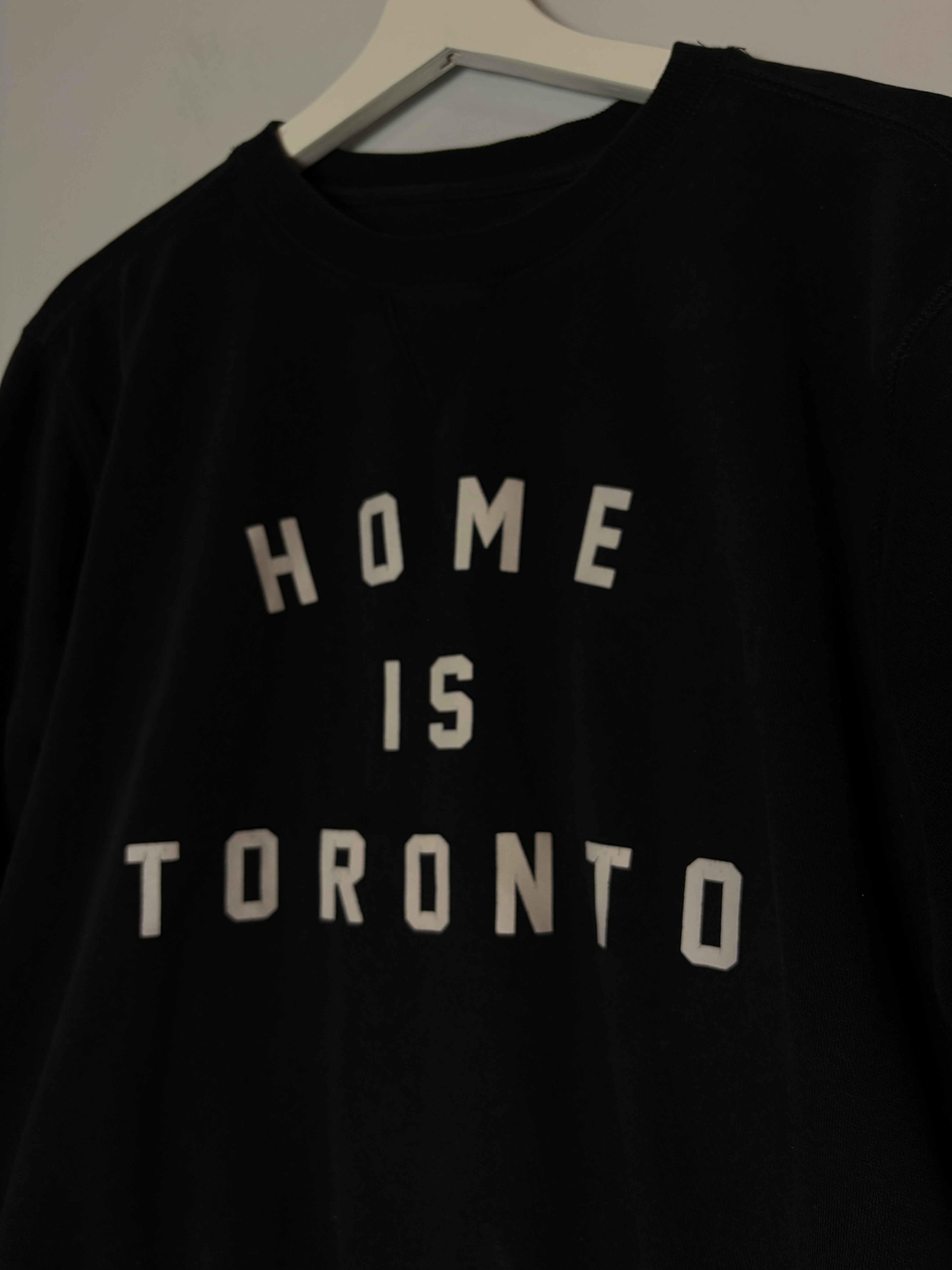 Peace Collective Black Home is Toronto Crewneck Sweatshirt Sz S - photo 3