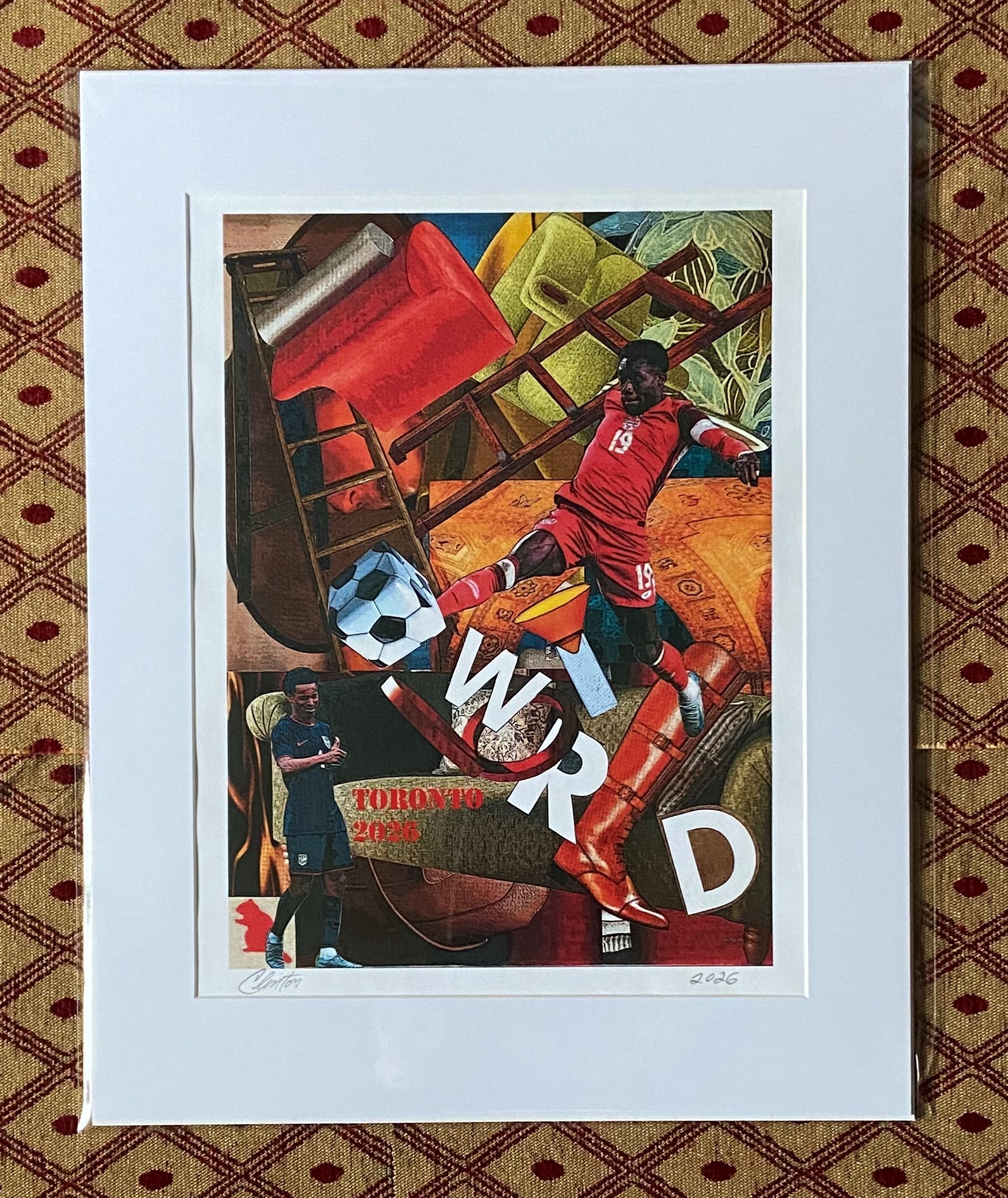 100% Original Contemporary World Cup Canadian Art - photo 2