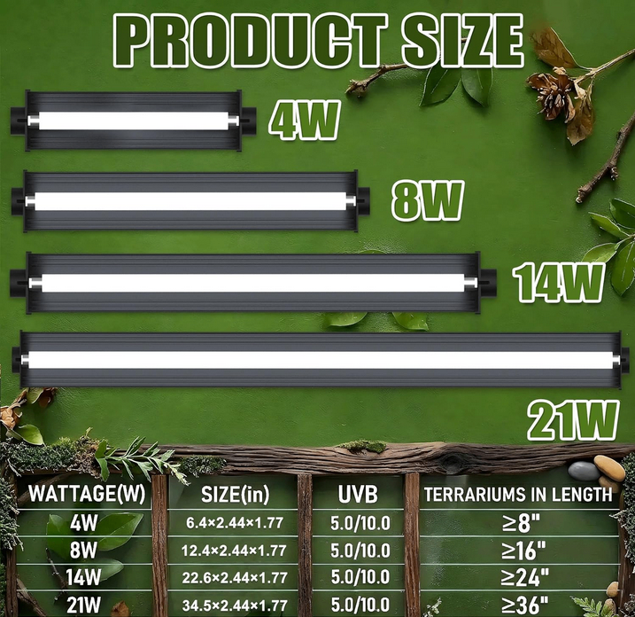 Reptile UVB Light Kit 10.0, 4W, 6.4”  (New) - photo 5