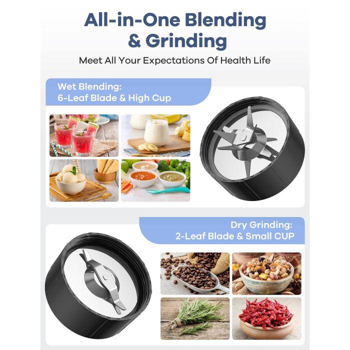 Brand New Ganiza 15-in-1 Multifunction Blender | 4 BPA-Free Cup - photo 2