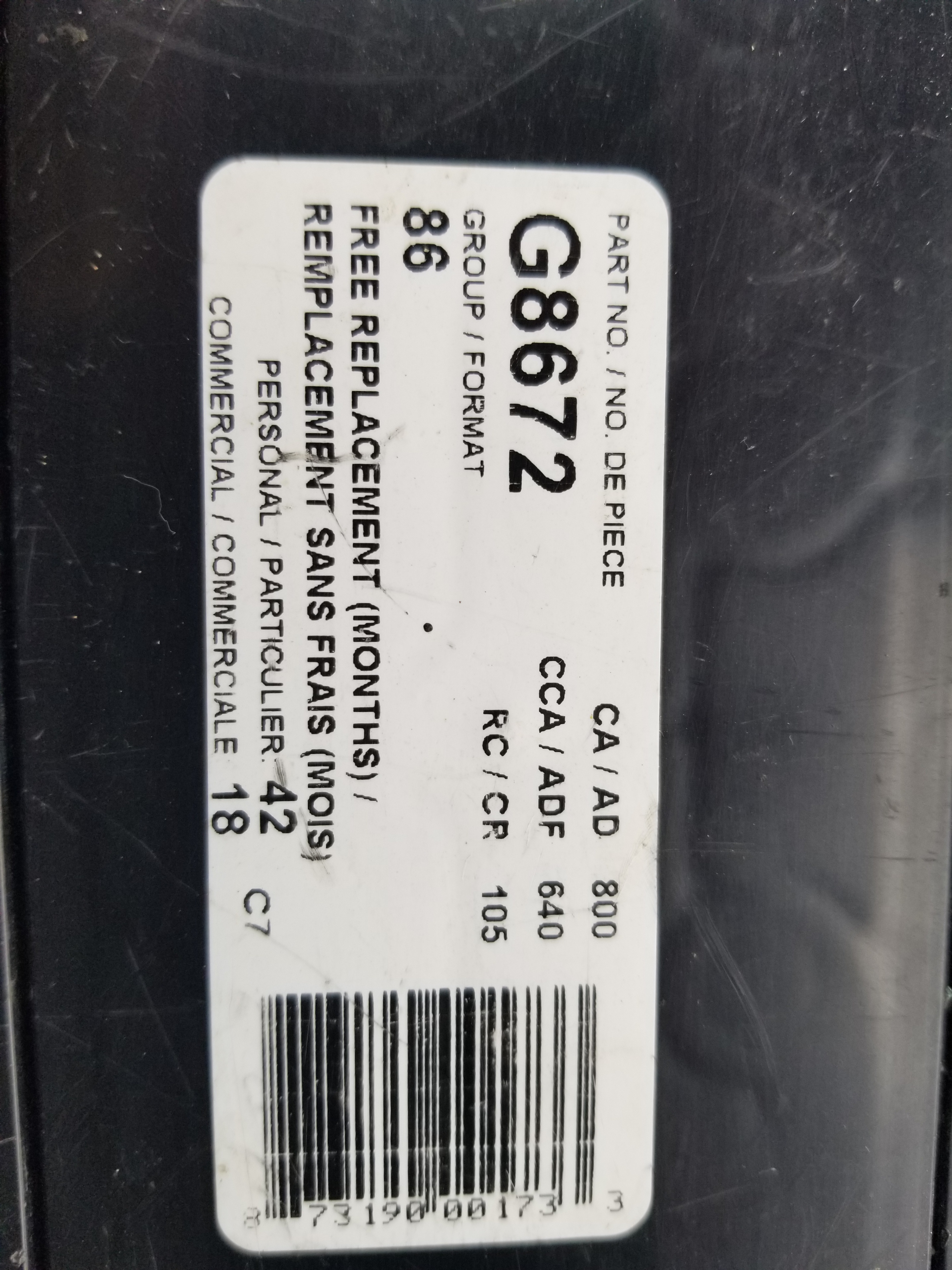 CAR BATTERY GROUP 86 - photo 4