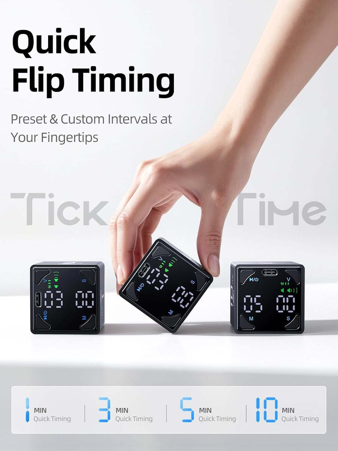 Boost Focus TickTime Magnetic Flip-Start Timer Work Study ADHD - photo 4