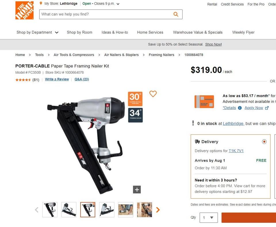 Framing Nailer Kit