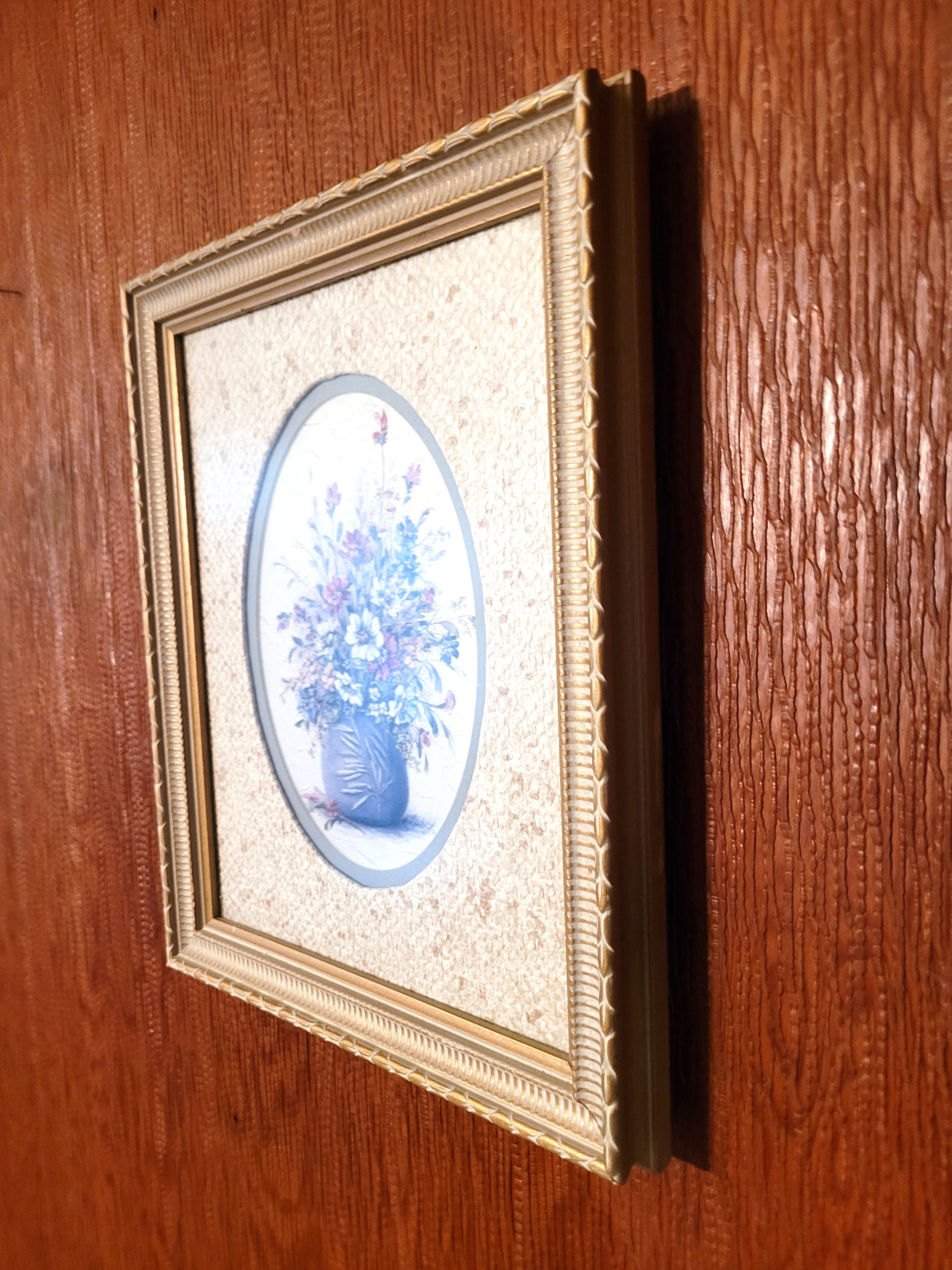 Mary Kendrick Canadian Artist Framed Print Wildflowers in Blue