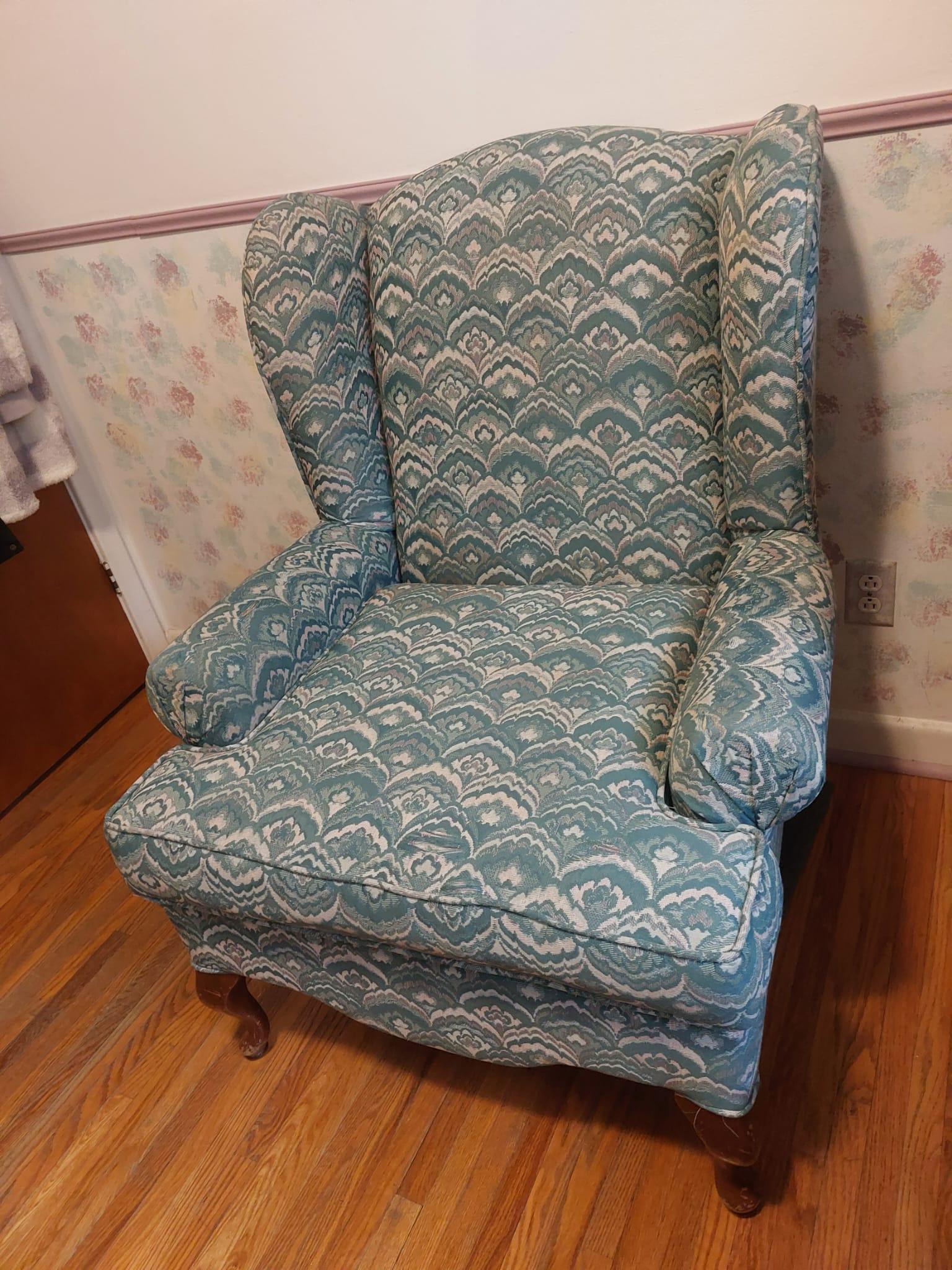 Wingback Armchair with Cushion