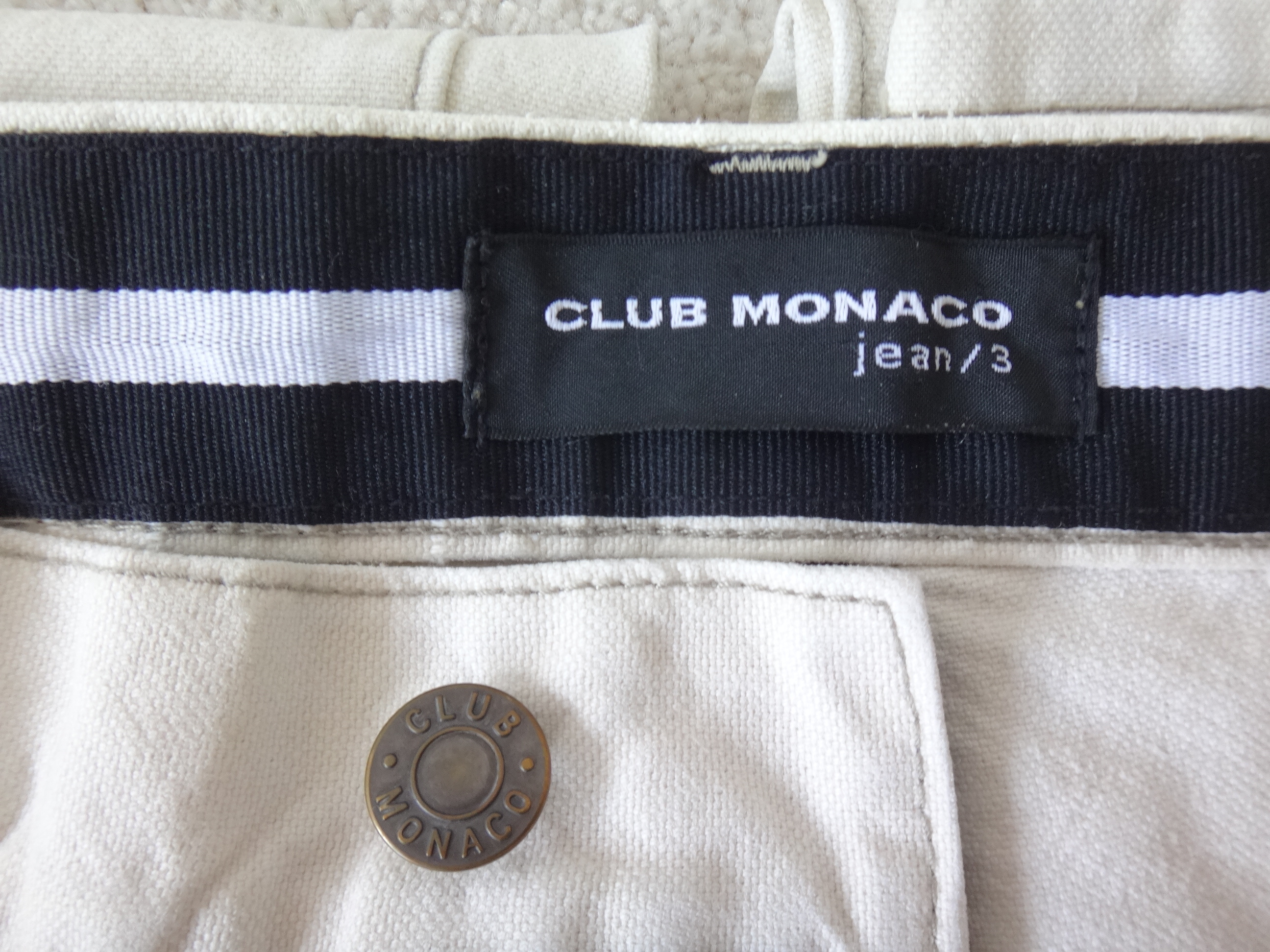 ✅♻️CLUB MONACO Men's 32 x 32 Beige Straight Fit Denim Jeans - photo 3