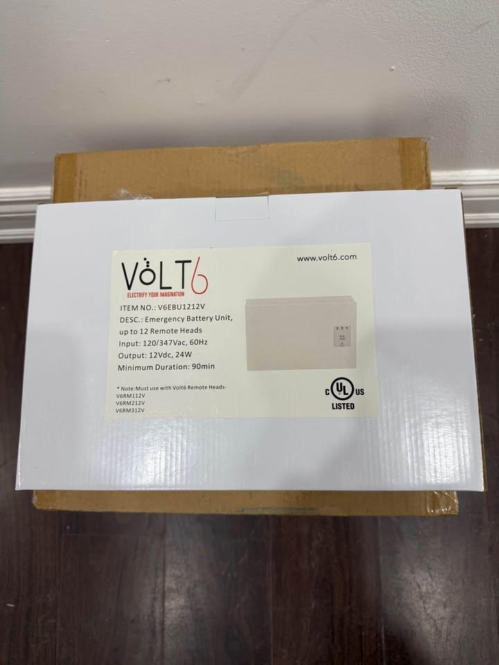 Volt6 V6EBU1212V DESC-Emergency Battery Unit