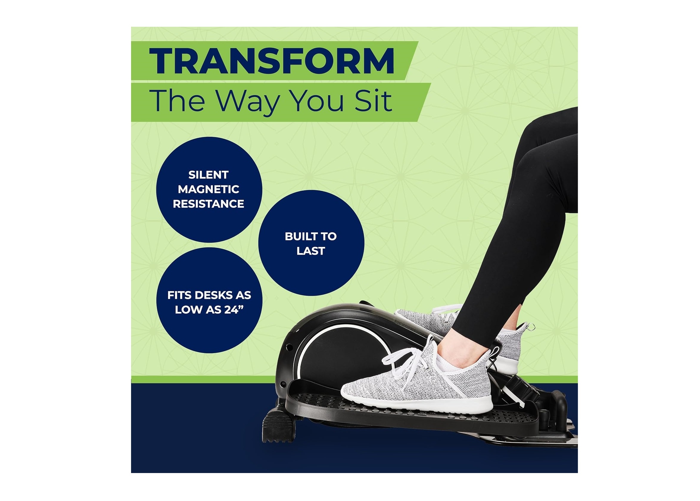 New DeskCycle Under Desk Elliptical Machine, Mini Cardio Machine - photo 2