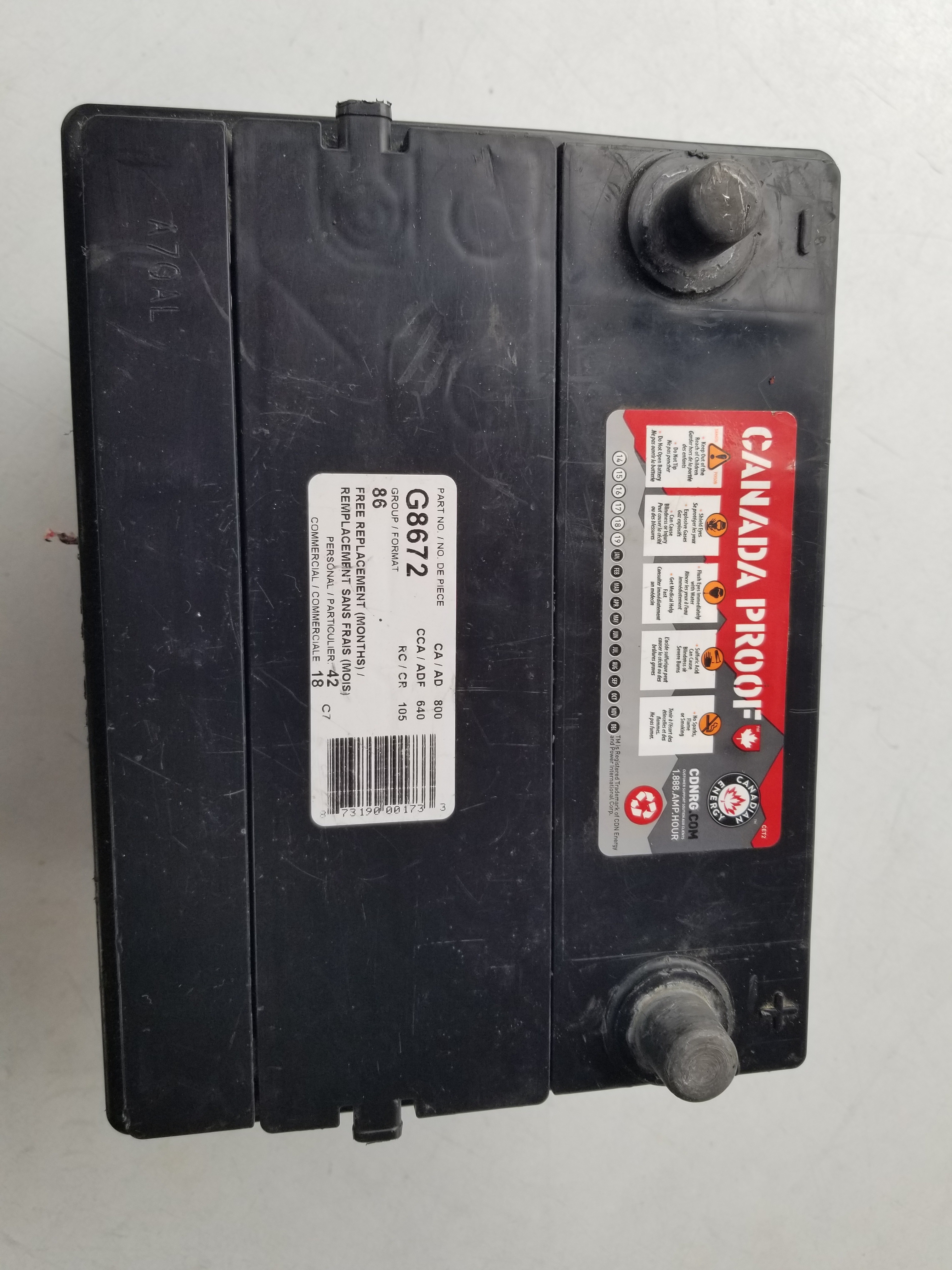 CAR BATTERY GROUP 86 - photo 3