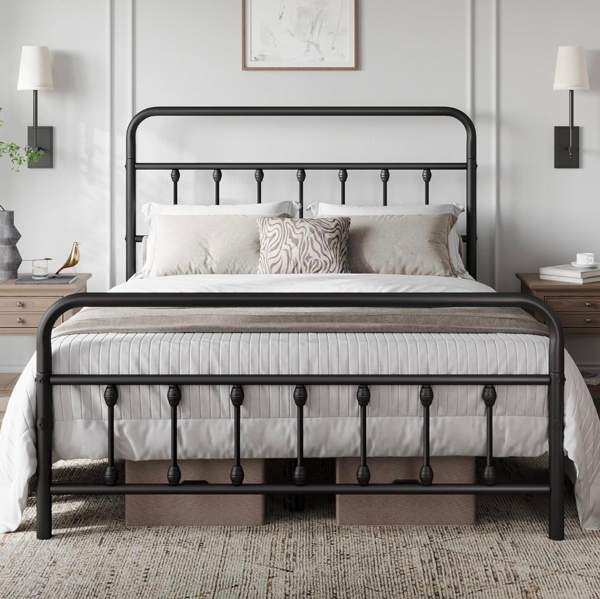 Queen Mattress + Bed Frame – Excellent Condition, Barely Used