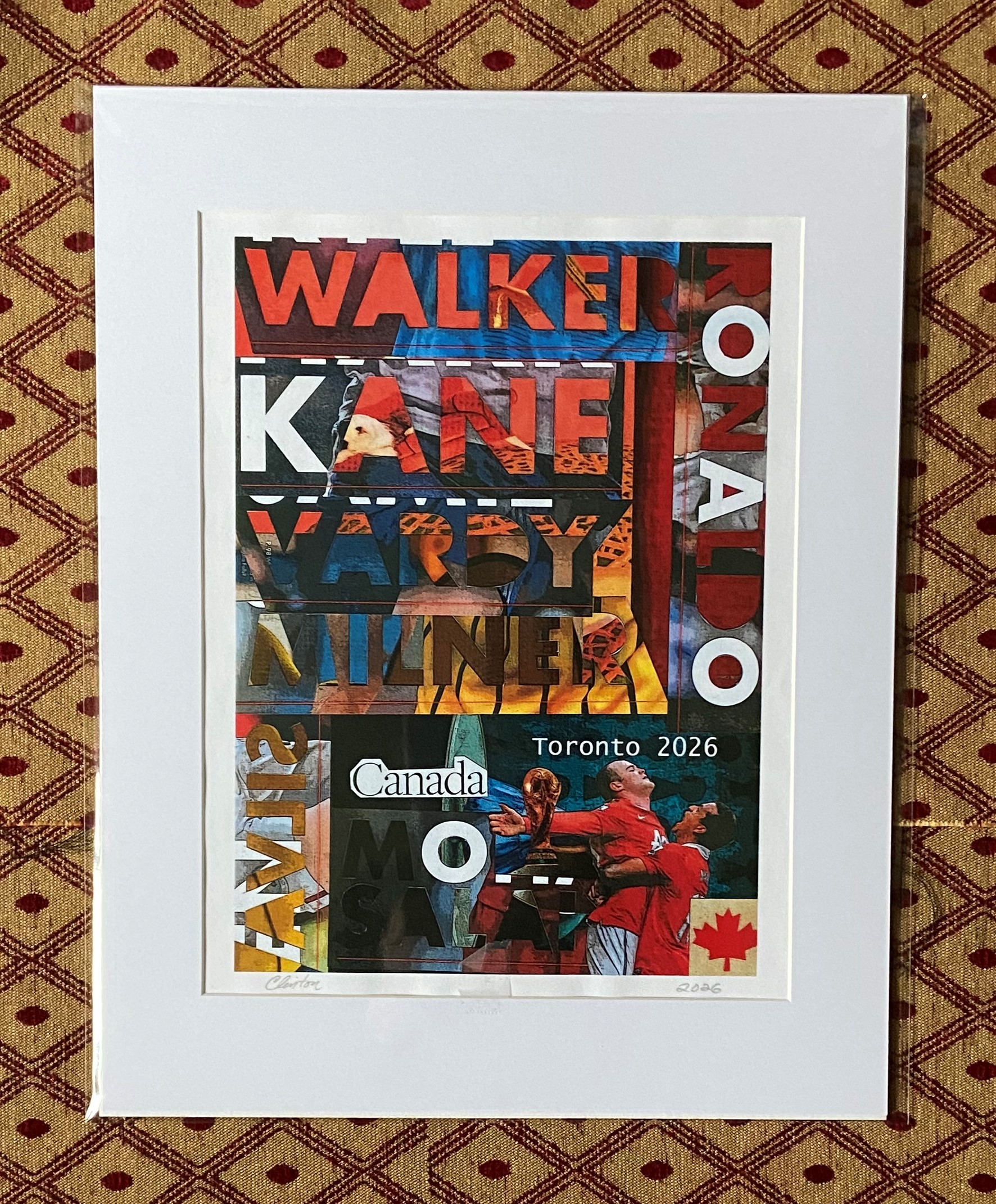 100% Original Contemporary World Cup Canadian Art - photo 3