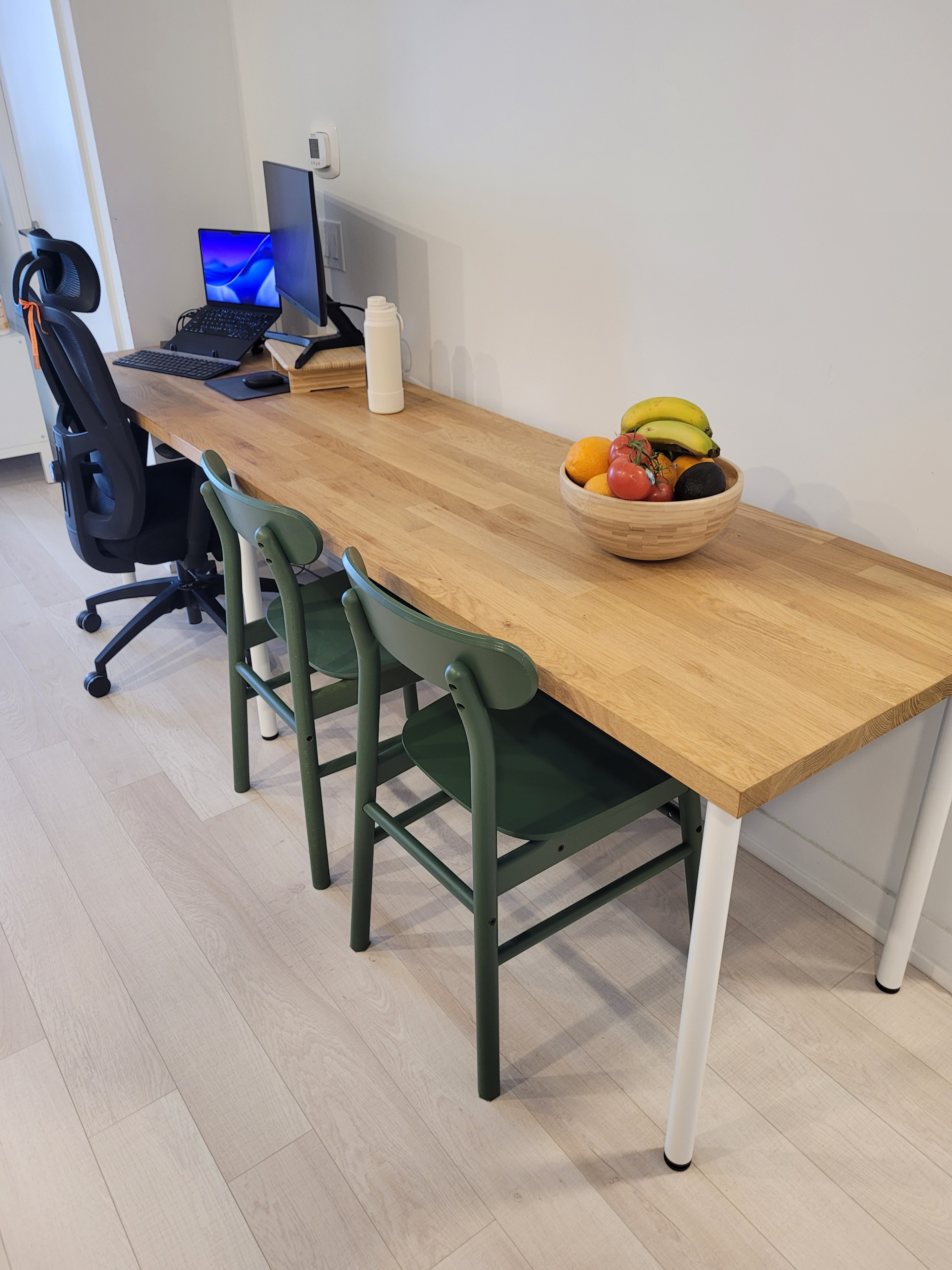98" IKEA KARLBY Oak Desk Setup – Includes Legs & Free Wood Oil - photo 4