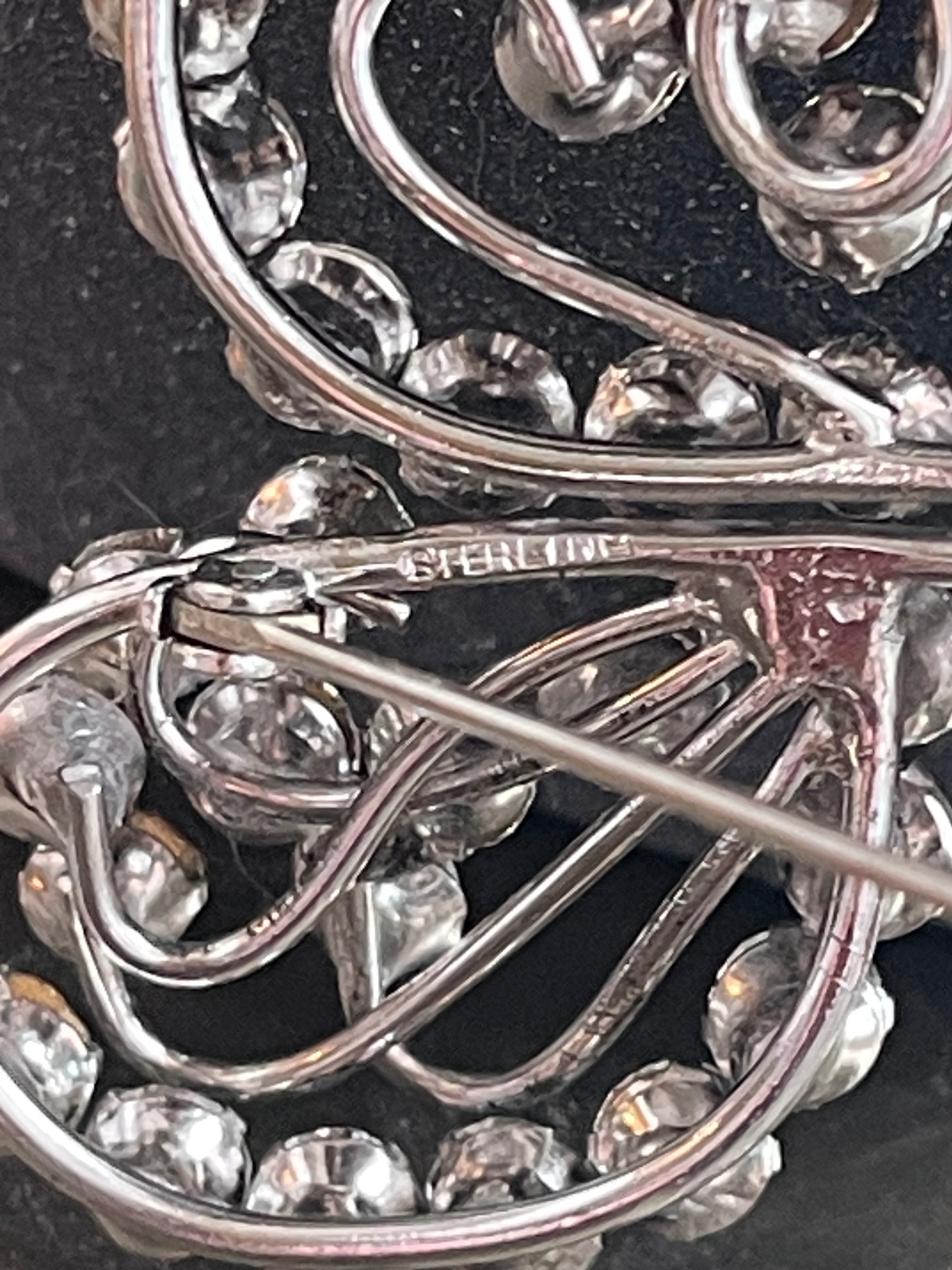 Vintage 1940s Sterling Silver Butterfly Brooch – 27g - photo 4