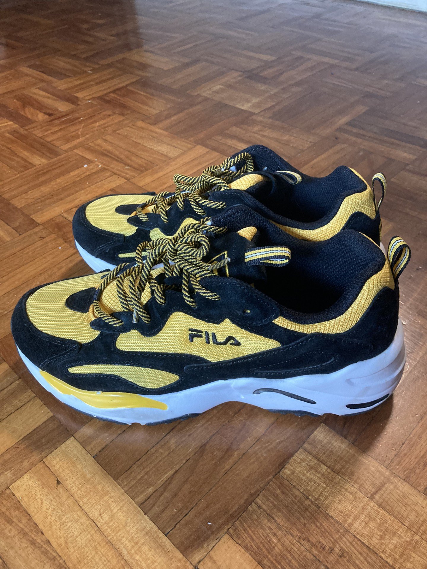 Yellow and black FILA Ray Tracer sneakers (Women's Size 9) - photo 2