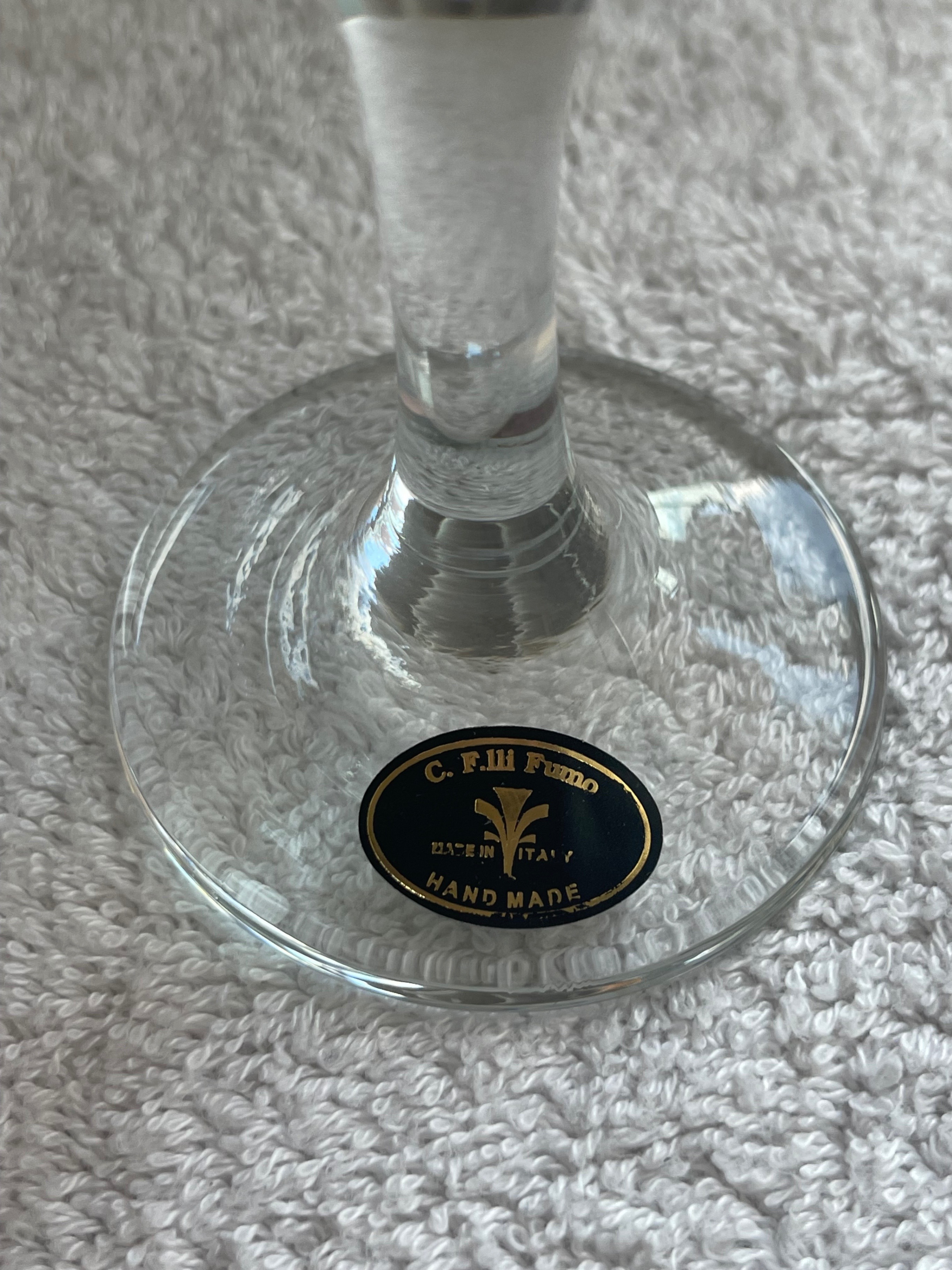 Boxed Set of 6 Italian Fratelli Fumo Wine Glasses - photo 4