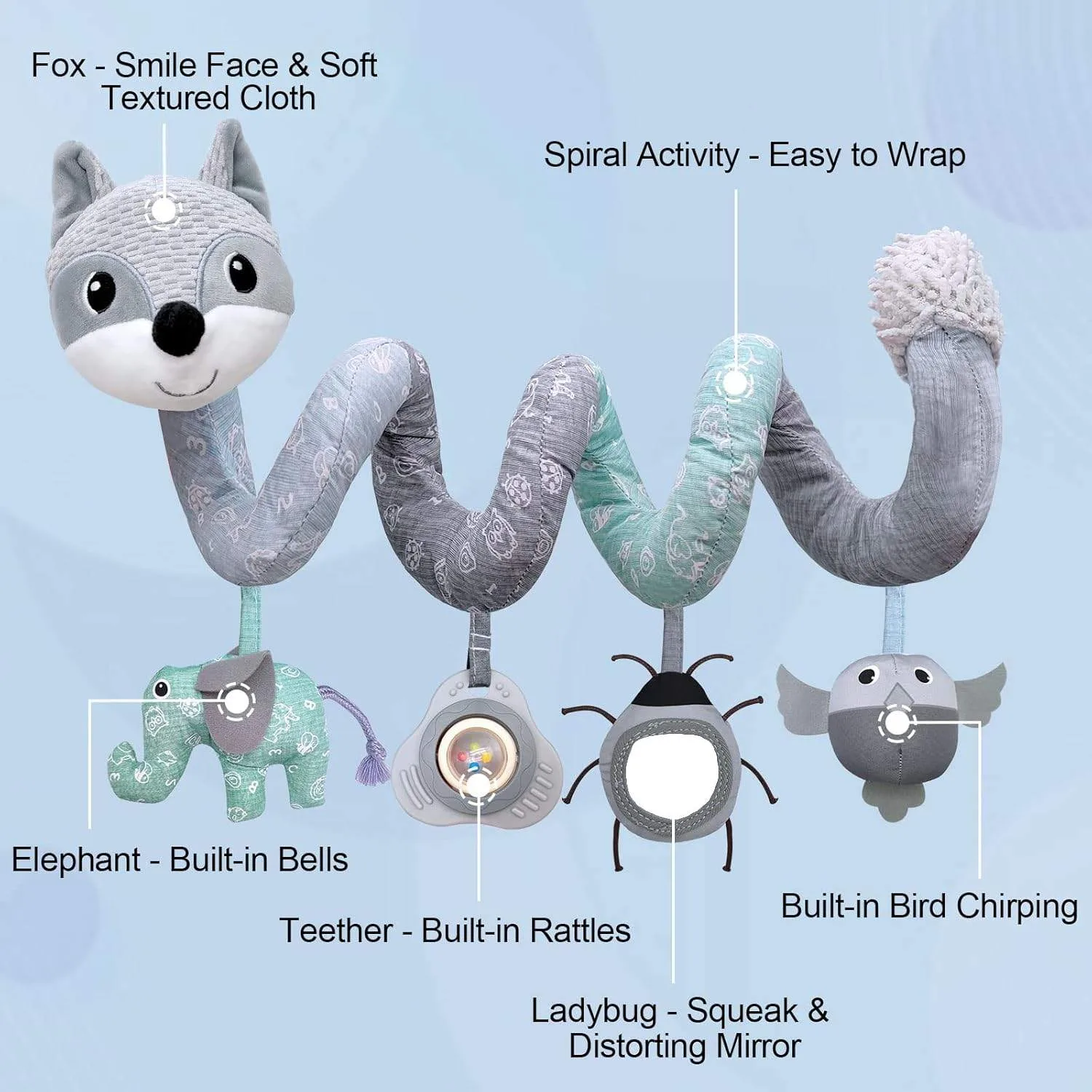 Spiral Activity Car Seat/Stroller Toy - photo 2