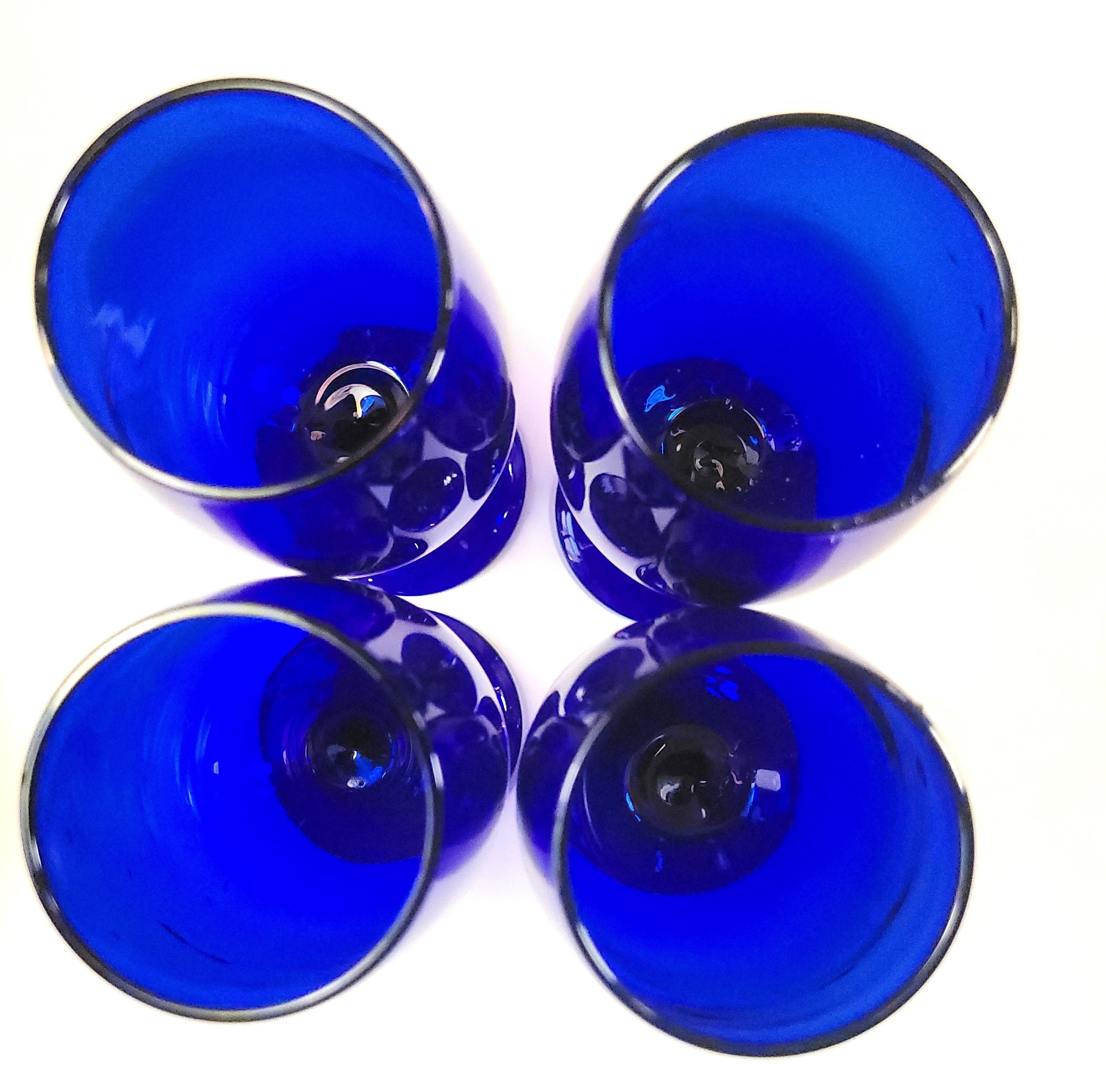 Libbey Cobalt Blue Wine Glasses Premiere Stemware Original Box - photo 2