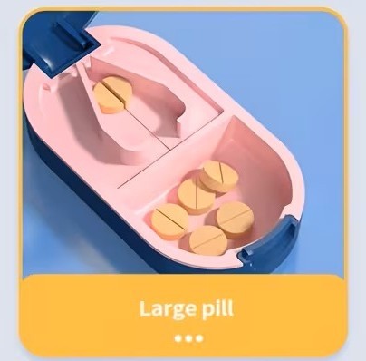 2-in-1 Portable Pill Splitter with Mini Compartment - photo 5