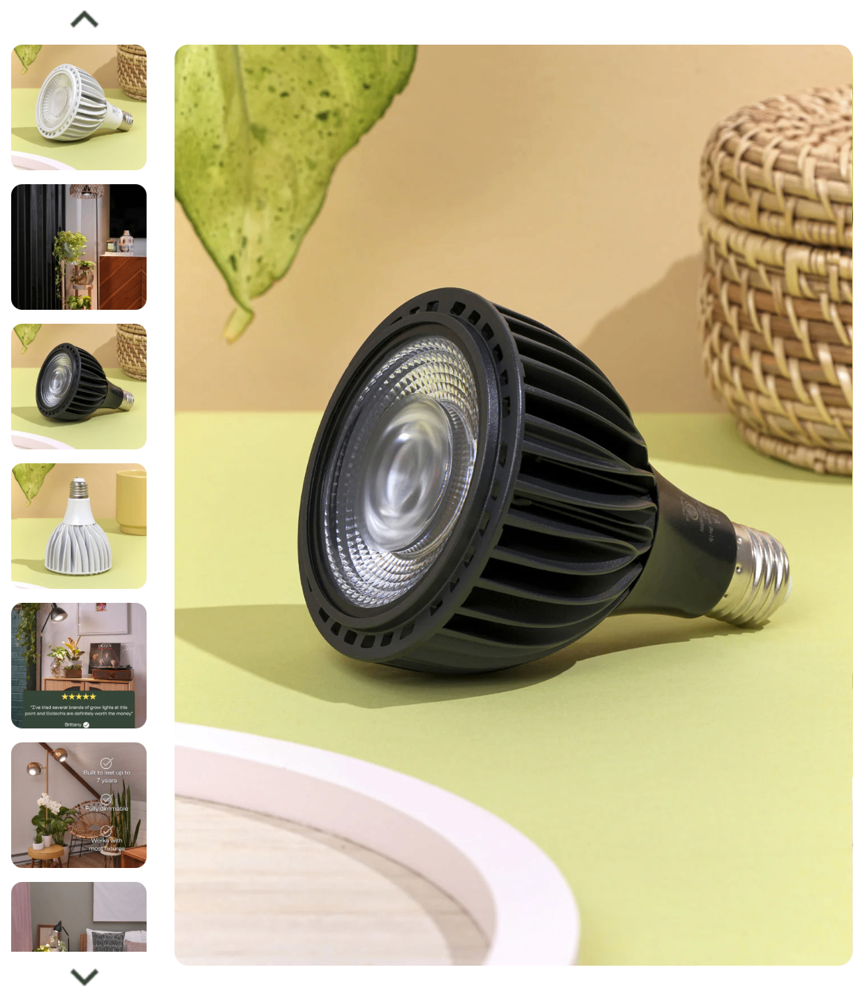 NEW Vita Grow Light Black Indoor Plant Light Wide Beam Soltech - photo 3