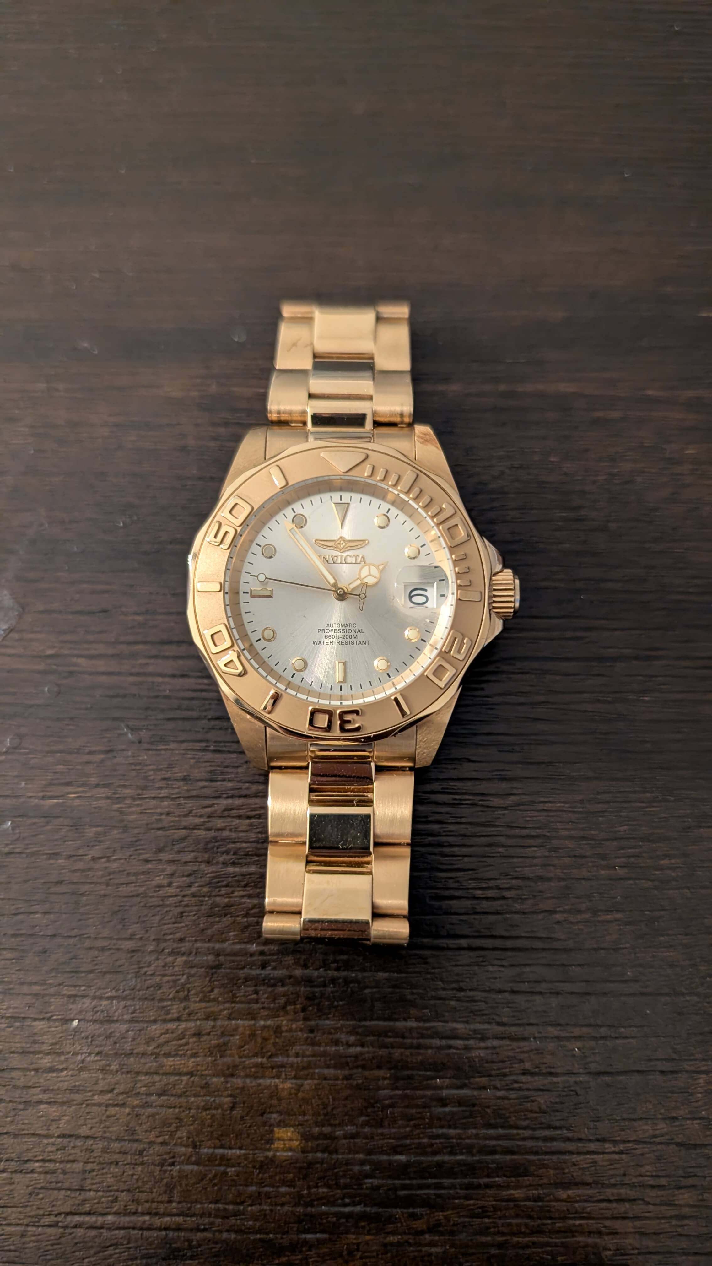 INVICTA Pro Diver 40mm Stainless Steel Gold NH35A