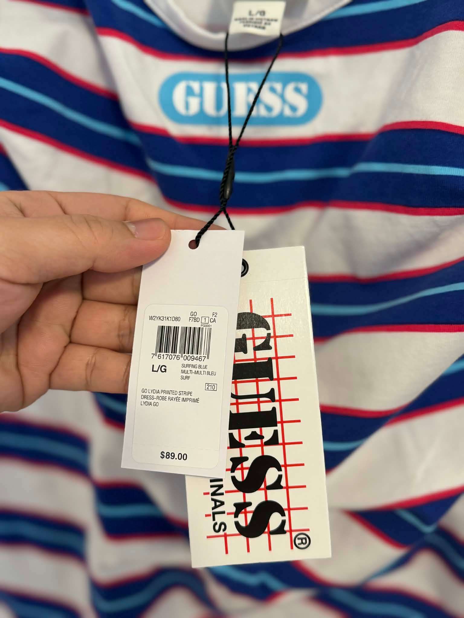 Brand-new GUESS Go Lydia Printed Stripe Dress - photo 4