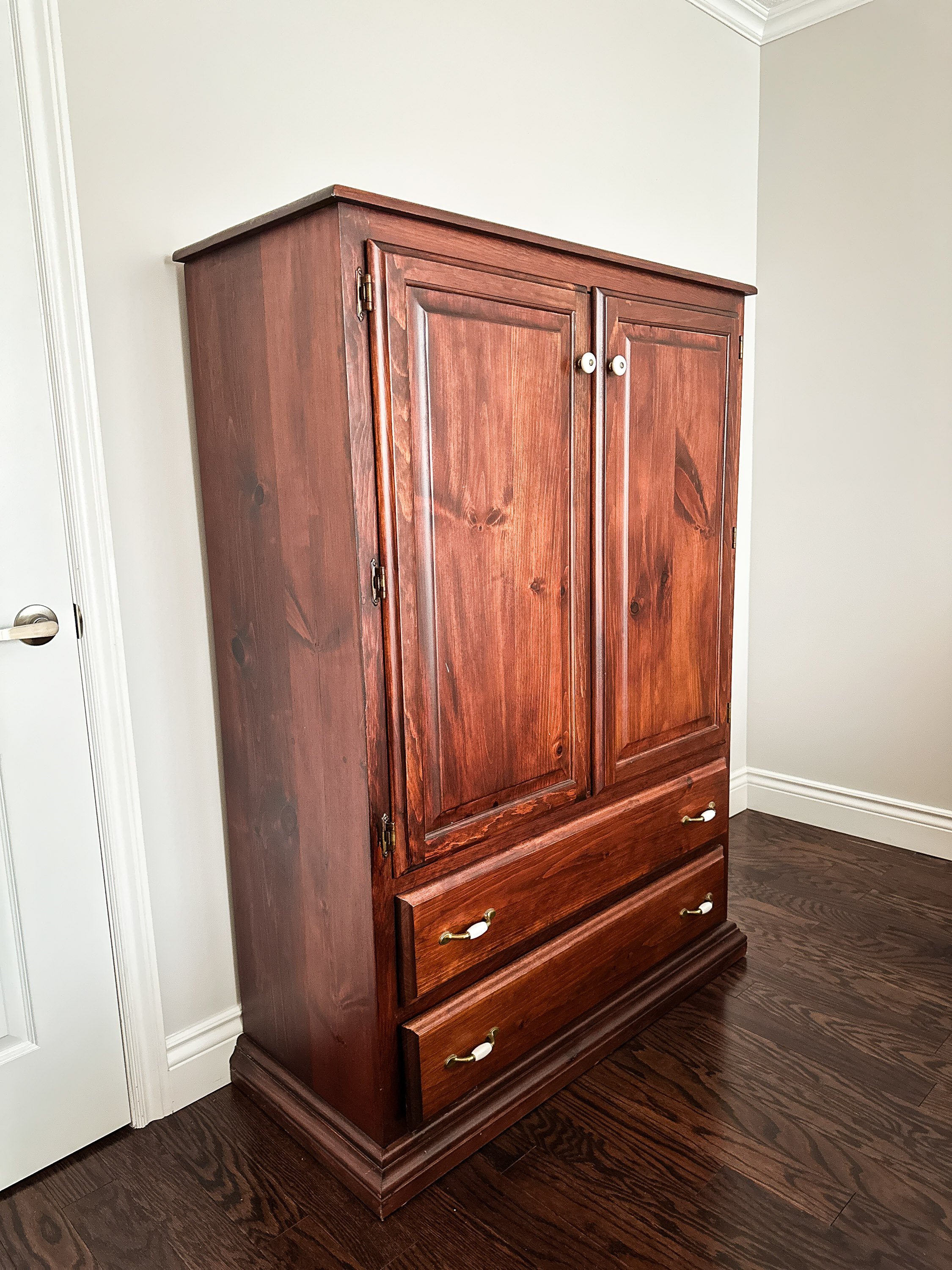 Amish made - Cherry Wood Armoire