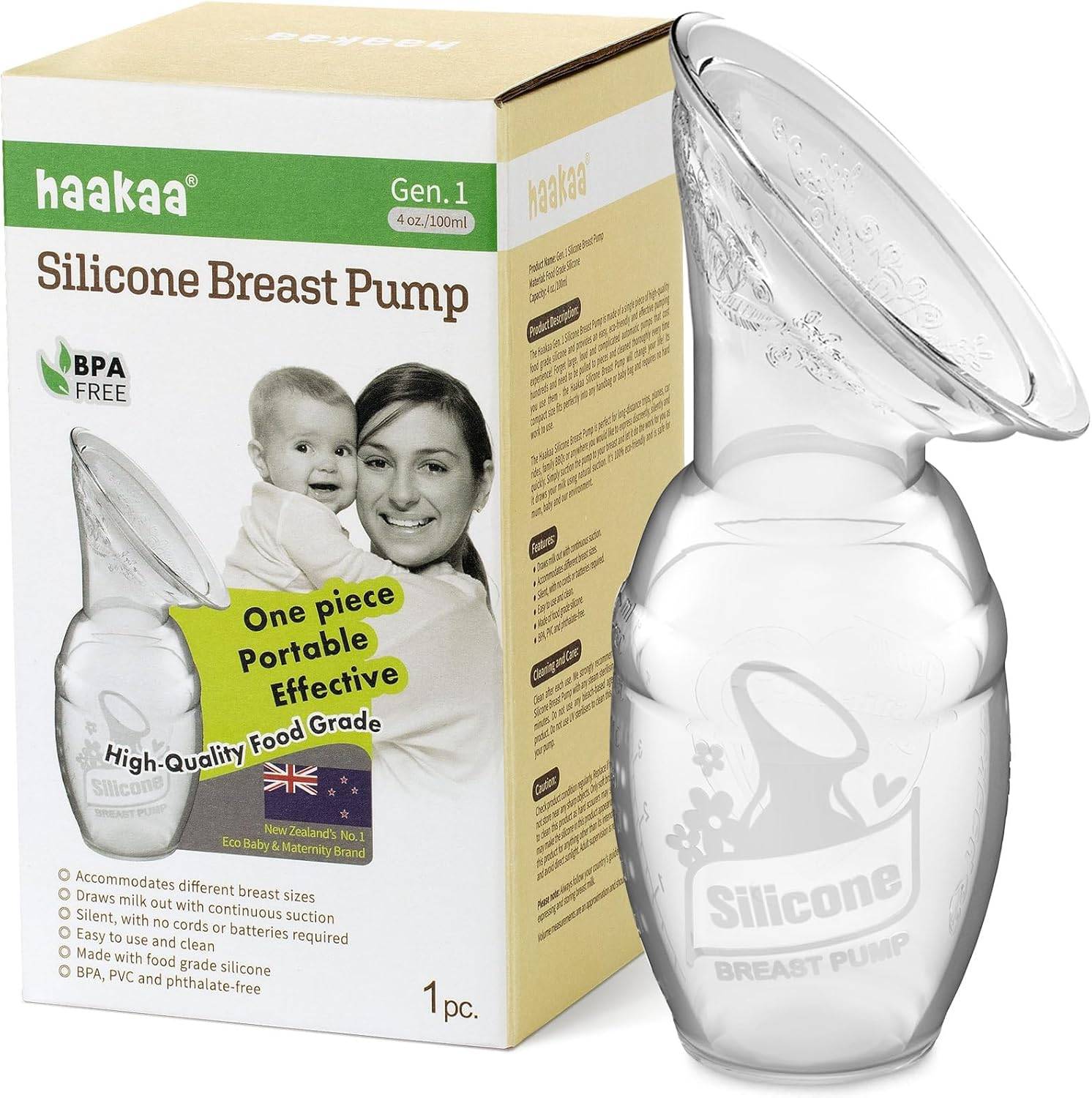 Haakaa Manual Breast Pump & Lid - photo 2