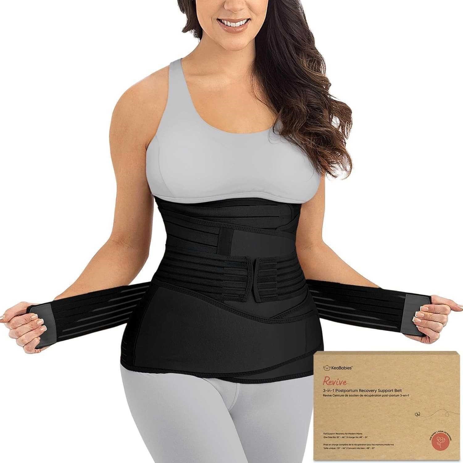 KeaBabies Revive 3-in-1 Postpartum Belly Support Wrap