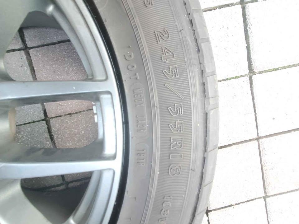 Aftermarket rims and tires 245/55r/18 lots of tread - photo 4