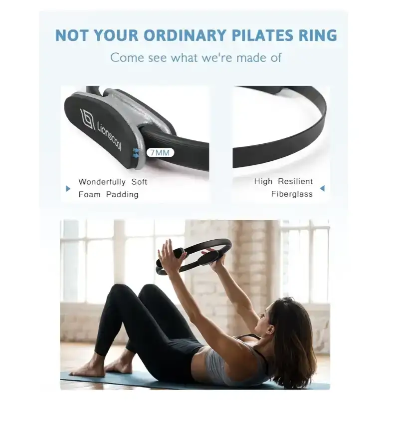 LIONSCOOL Pilates Ring Set Black - photo 4